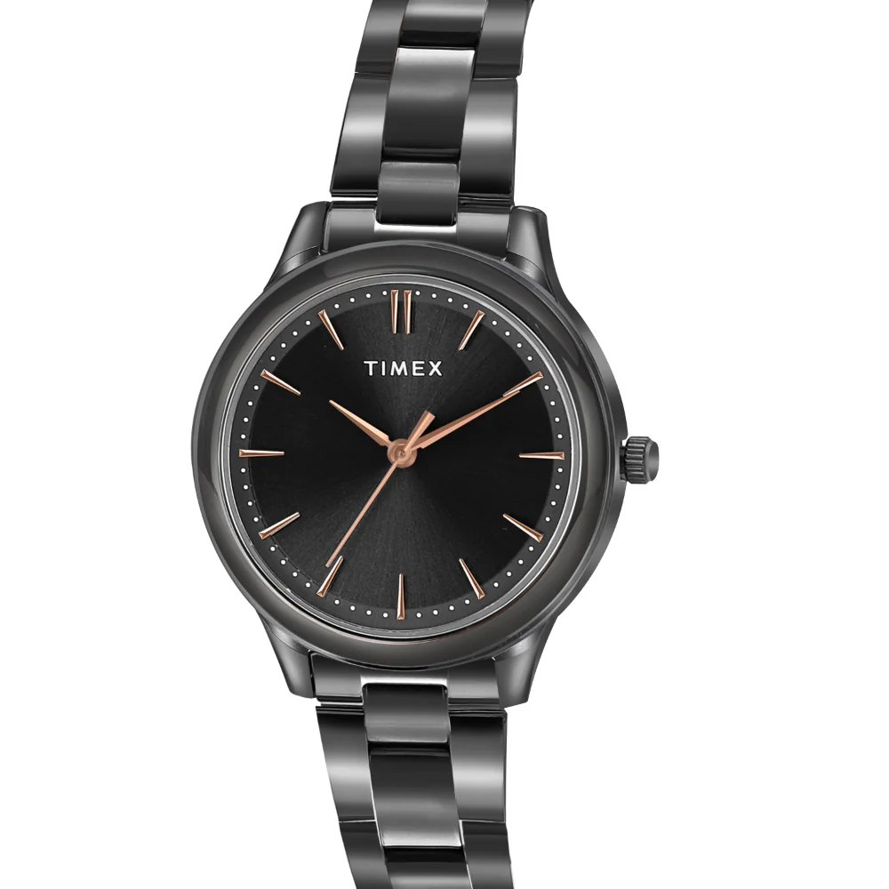 Timex Unisex Black Round Analog Pair Watch- TW00ZP007 - Image 7
