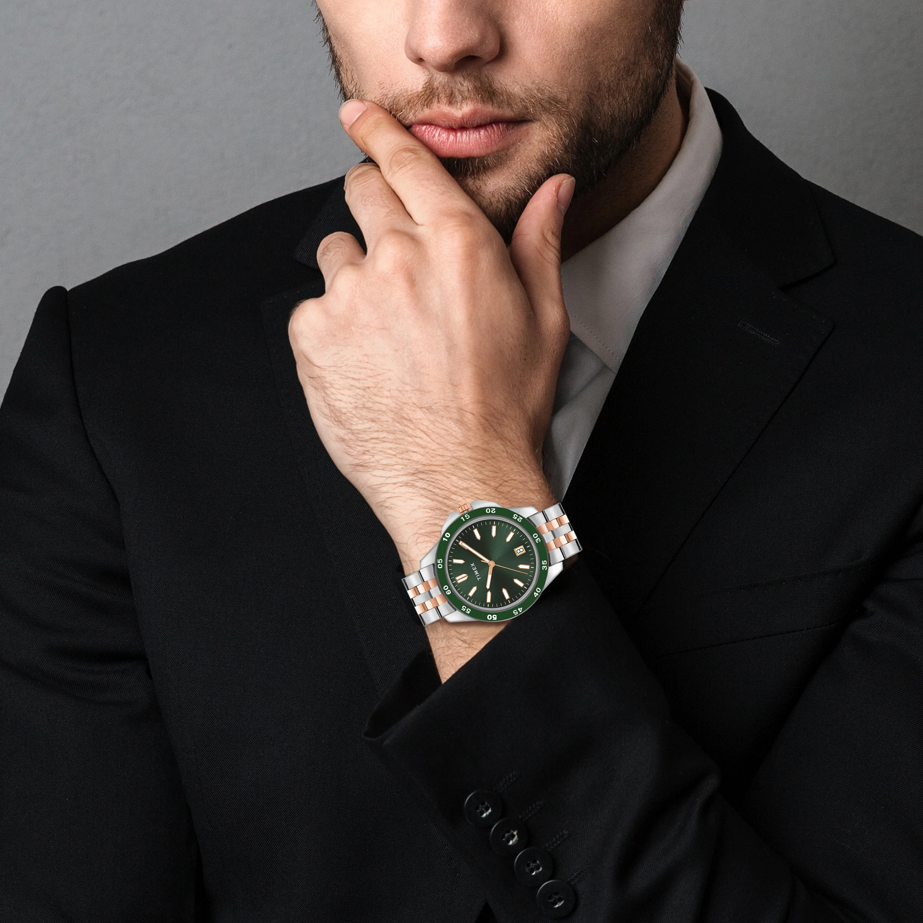 TIMEX Unisex Green Round Dial Analog Pair Watch - TW0PRE007 - Image 5