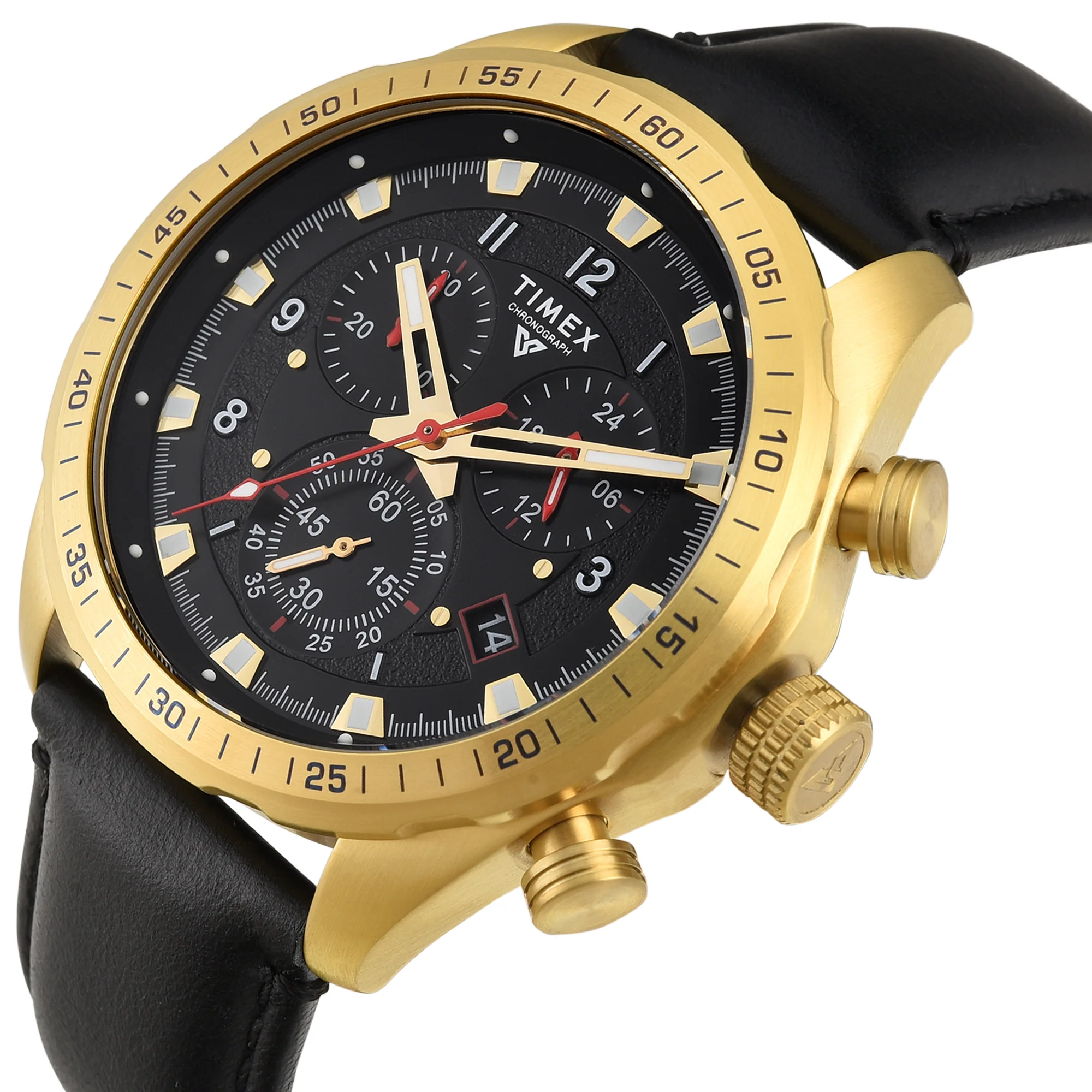 TIMEX Vector Men Black Round Chronograph Dial Analog Watch - TWEG26001 - Image 2