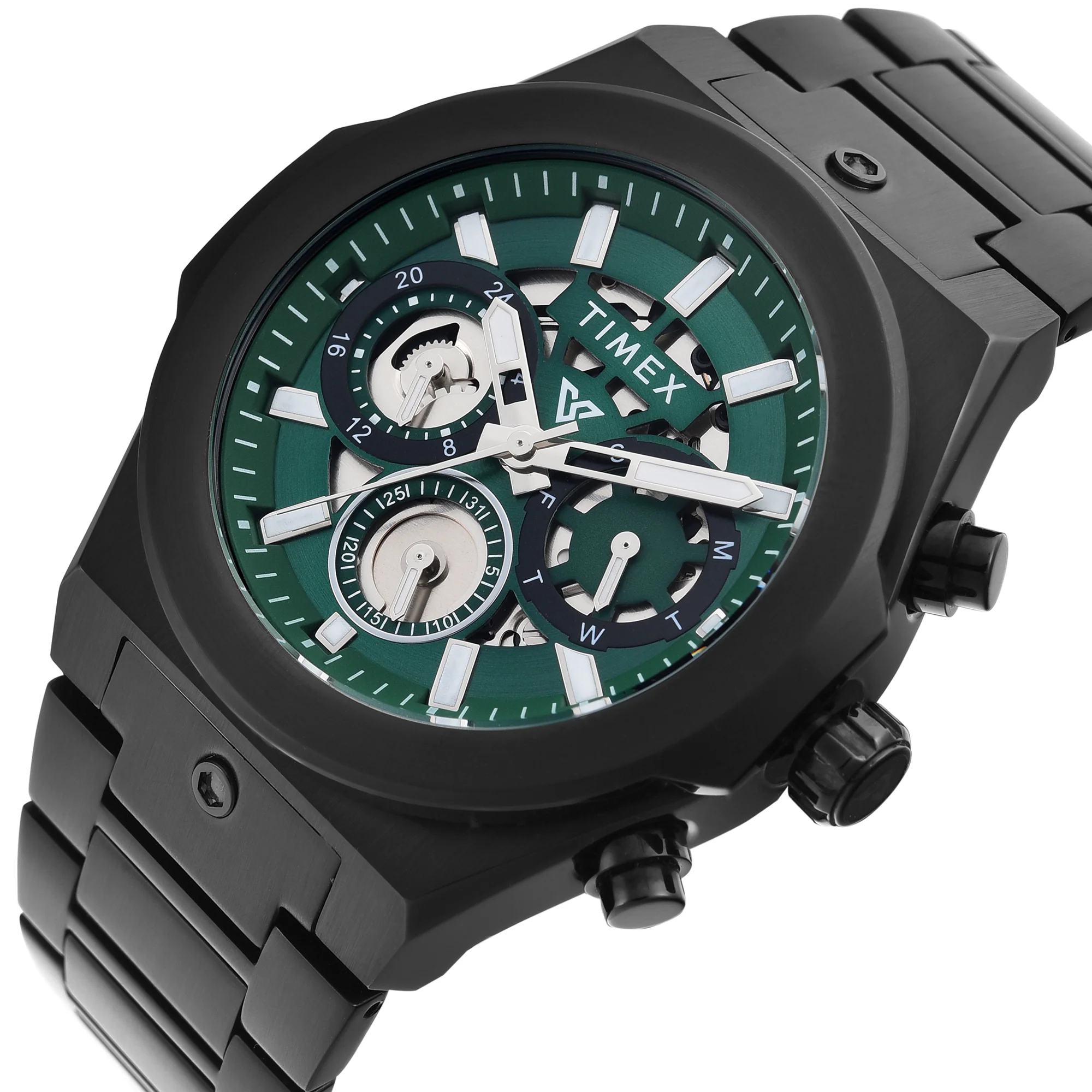 TIMEX Vector Men Green Round Dial Analog Watch - TWEG26102 - Image 2