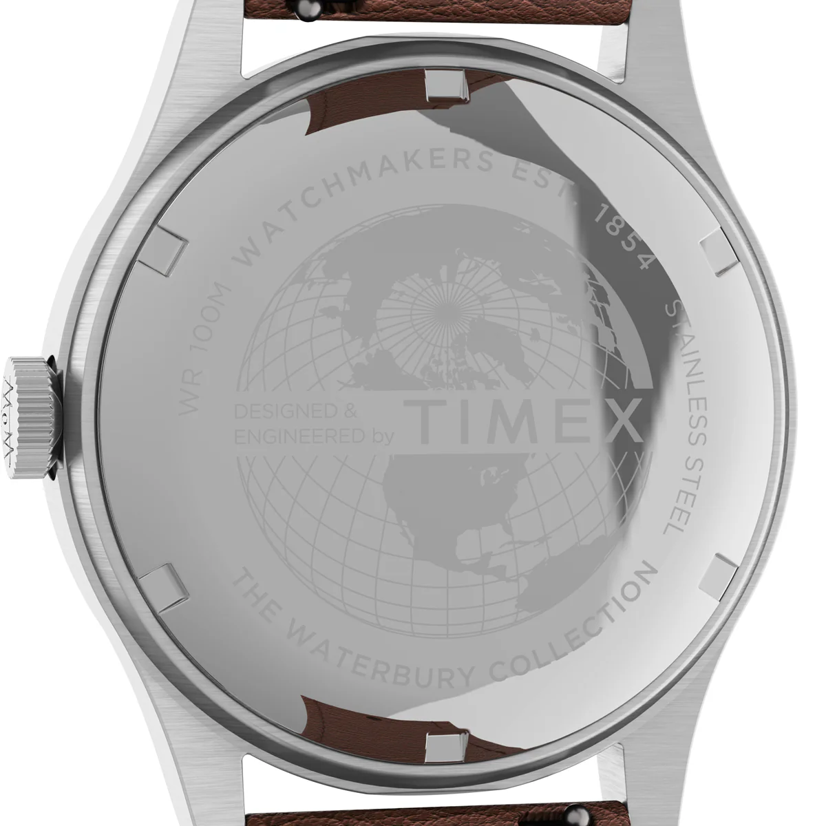 Waterbury Traditional Day-Date 39mm Leather Strap Watch - Image 5