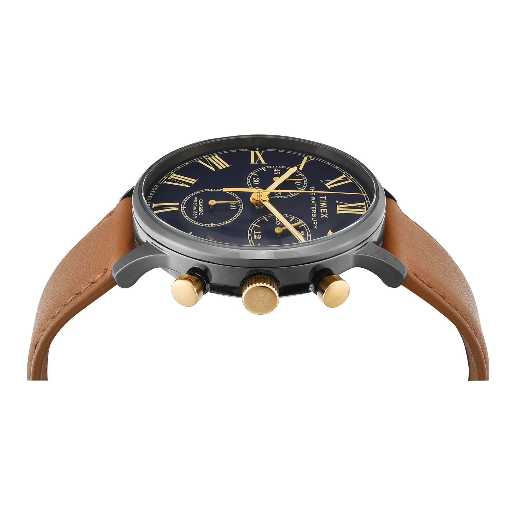 TIMEX WATERBURY Blue Round Dial Analog Men's Watch - TWEG26601 - Image 4
