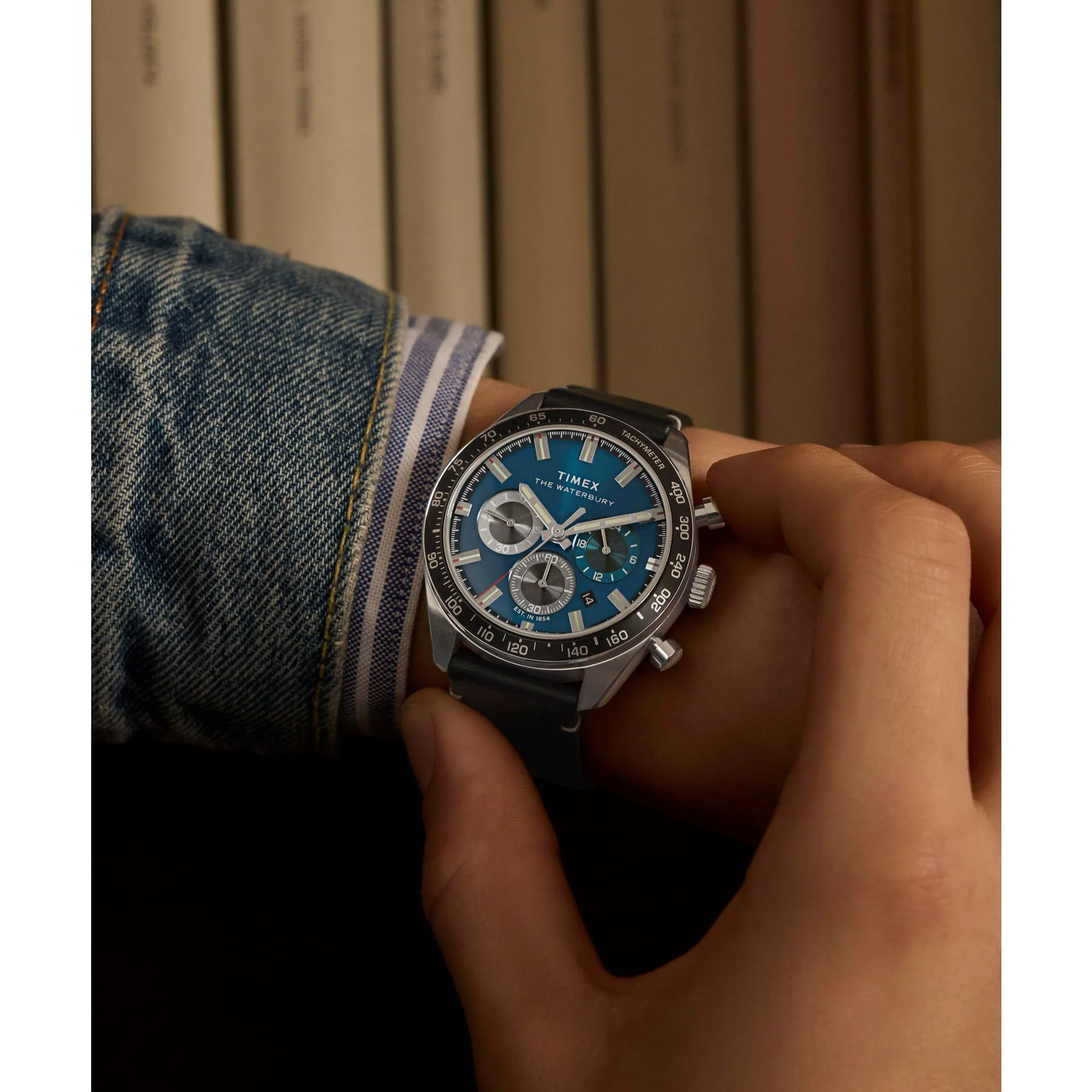 TIMEX Waterbury Blue Round Dial Analog Men's Watch - TW2Y18600UJ - Image 8