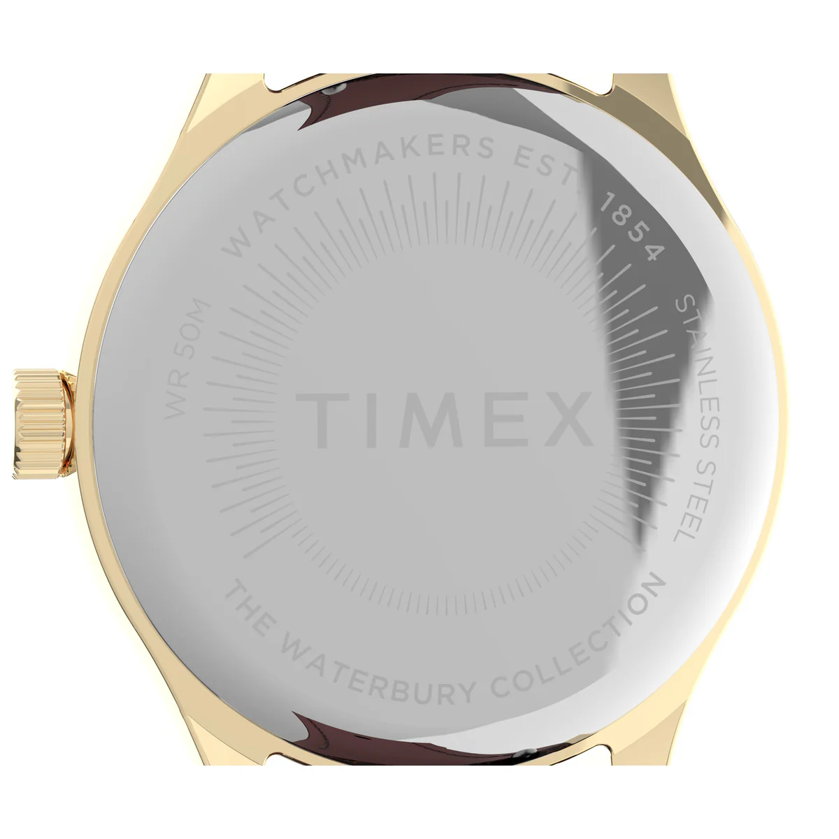 Waterbury Traditional 34mm Leather Strap Watch - Image 4
