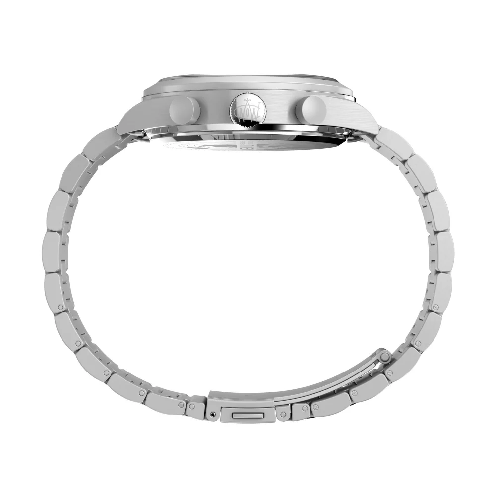 Waterbury Traditional Fly Back Chronograph 43mm Stainless Steel Bracelet Watch - Image 5