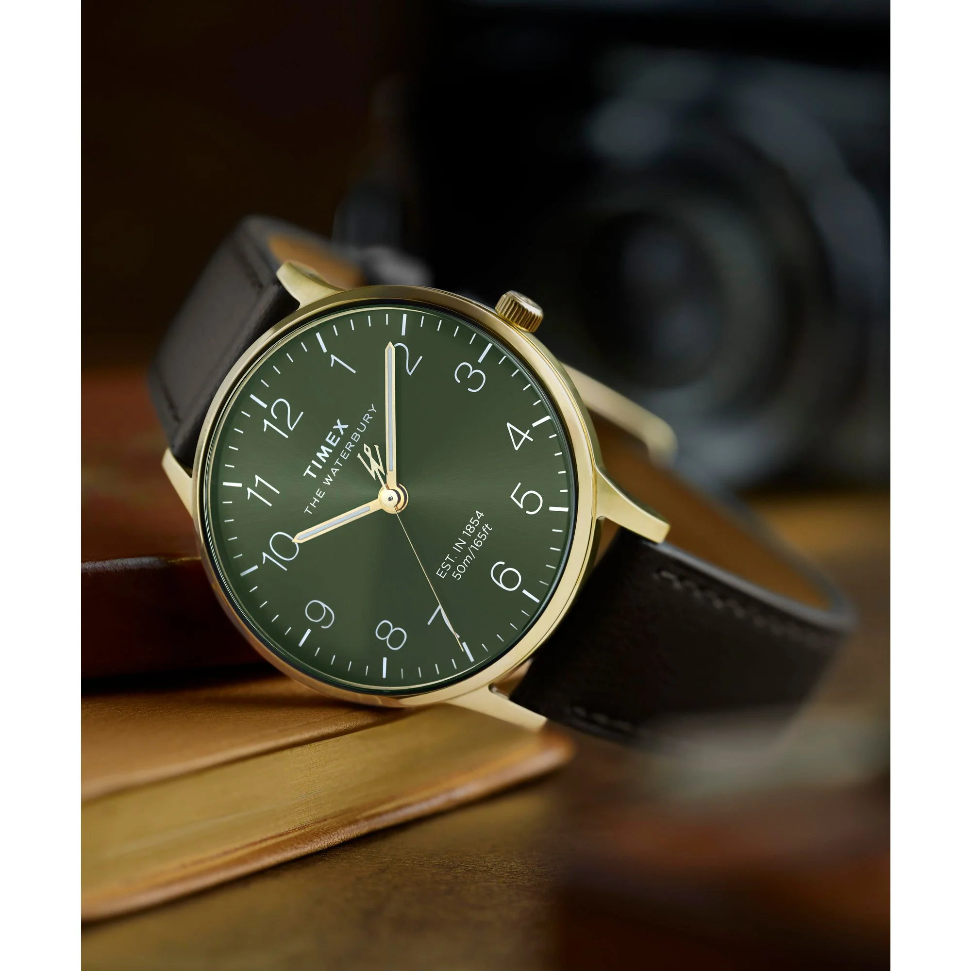 TIMEX Waterbury Men Green Round Dial Analog Watch - TW2W75900UJ - Image 2