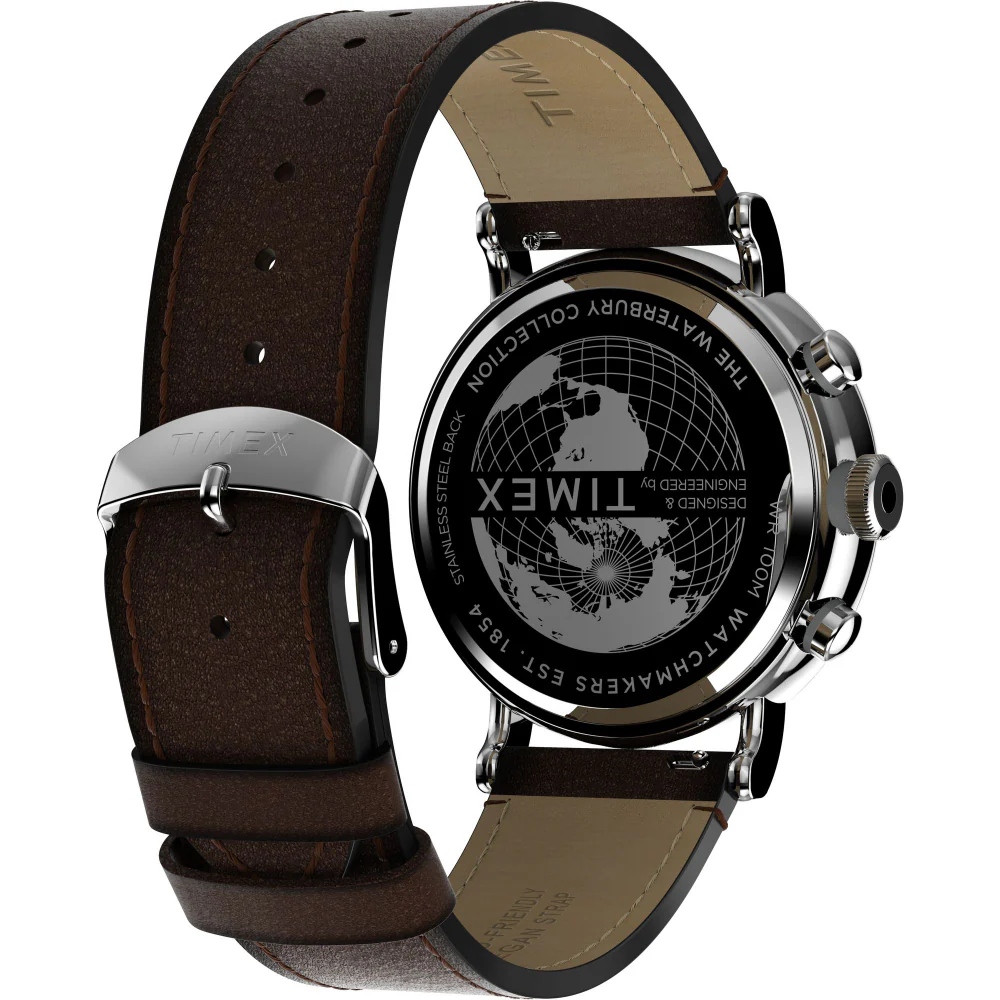Waterbury Standard 43mm Leather Strap Watch - Image 2