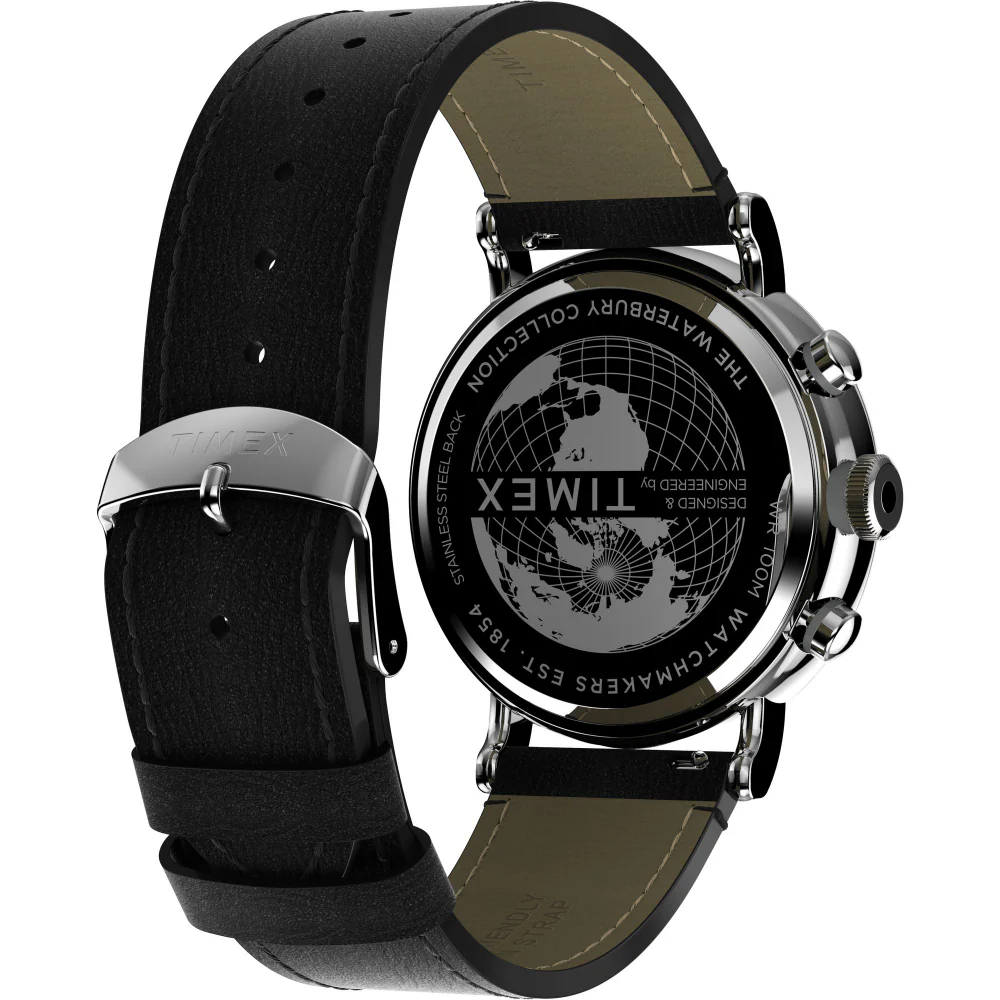 Waterbury Standard 43mm Leather Strap Watch - Image 2