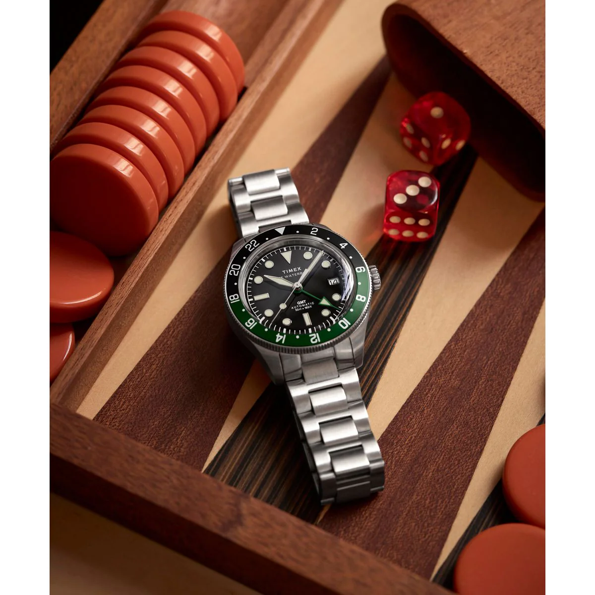 Timex Waterbury Round 42mm Black Dial Mechanical Automatic Men Watch - TW2Y60800UJ - Image 6