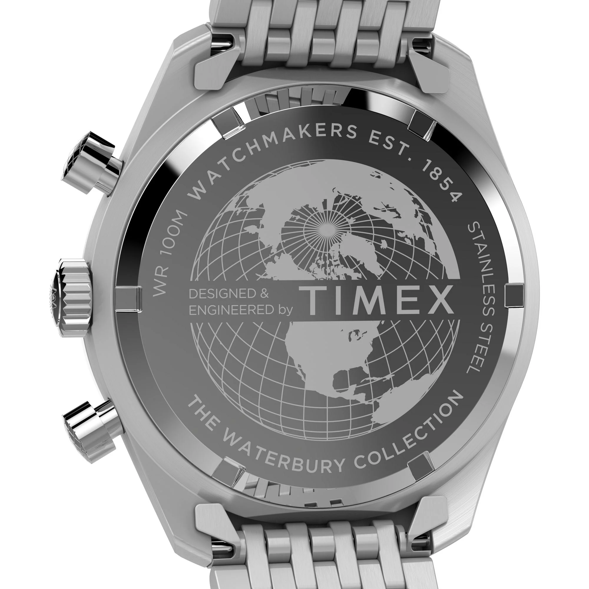 TIMEX Waterbury Silver-Tone Round Dial Analog Men's Watch - TW2Y18700UJ - Image 4