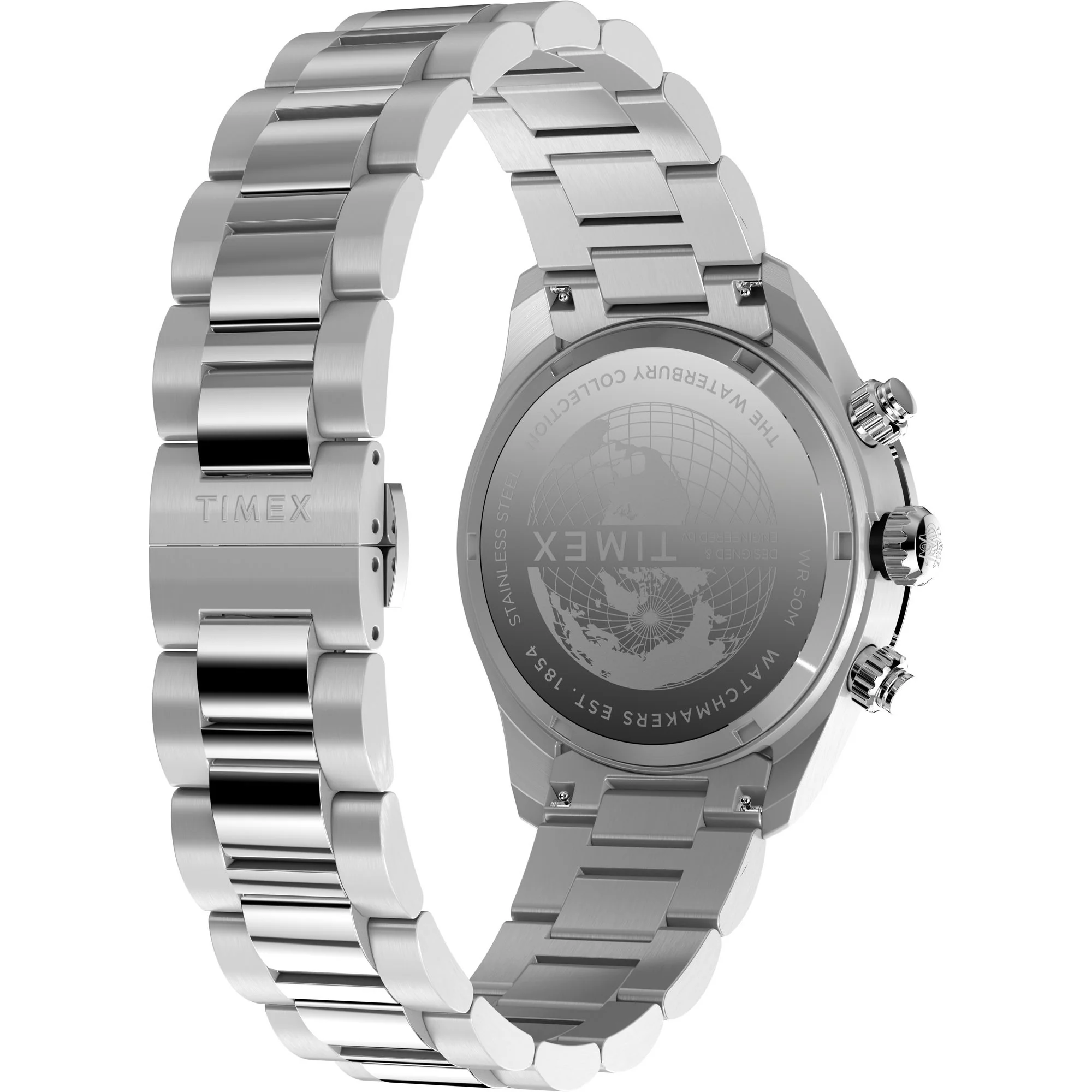 TIMEX Waterbury Silver-Tone Round Dial Analog Men's Watch - TW2Y19200UJ - Image 5