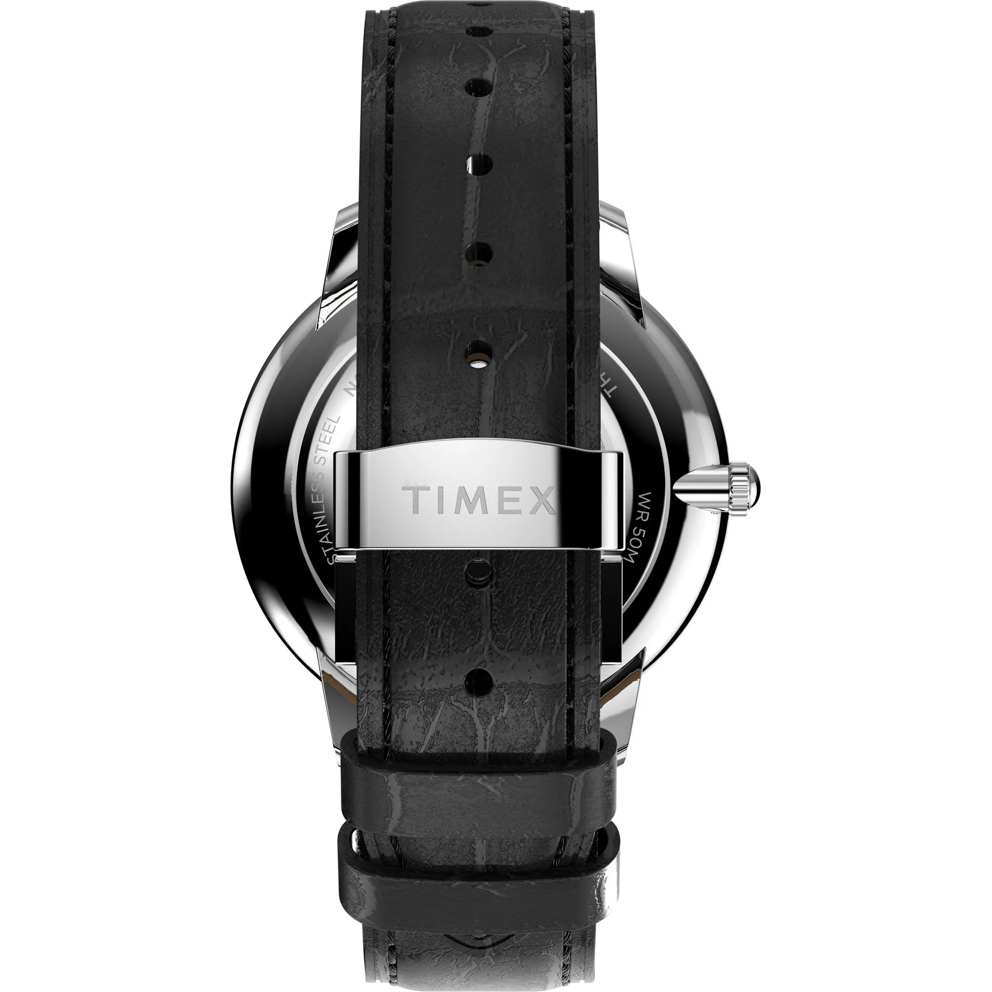 TIMEX Waterbury Silver-Tone Round Dial Analog Men's Watch - TW2Y23100UJ - Image 3