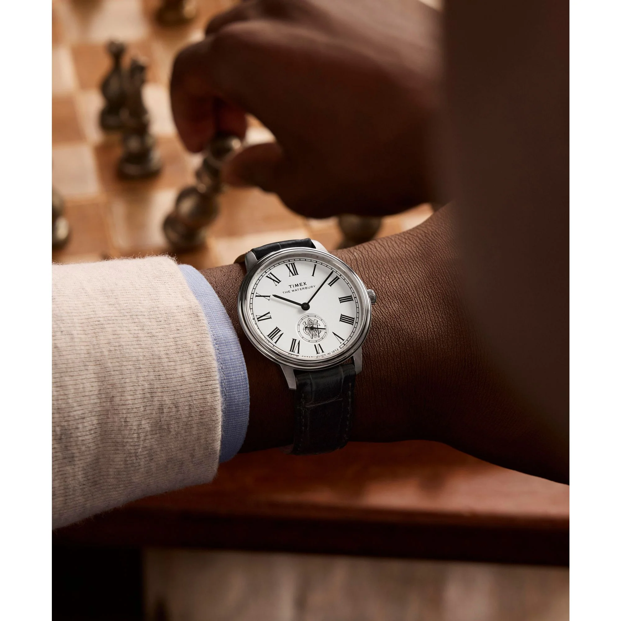 TIMEX Waterbury Silver-Tone Round Dial Analog Men's Watch - TW2Y23100UJ - Image 7