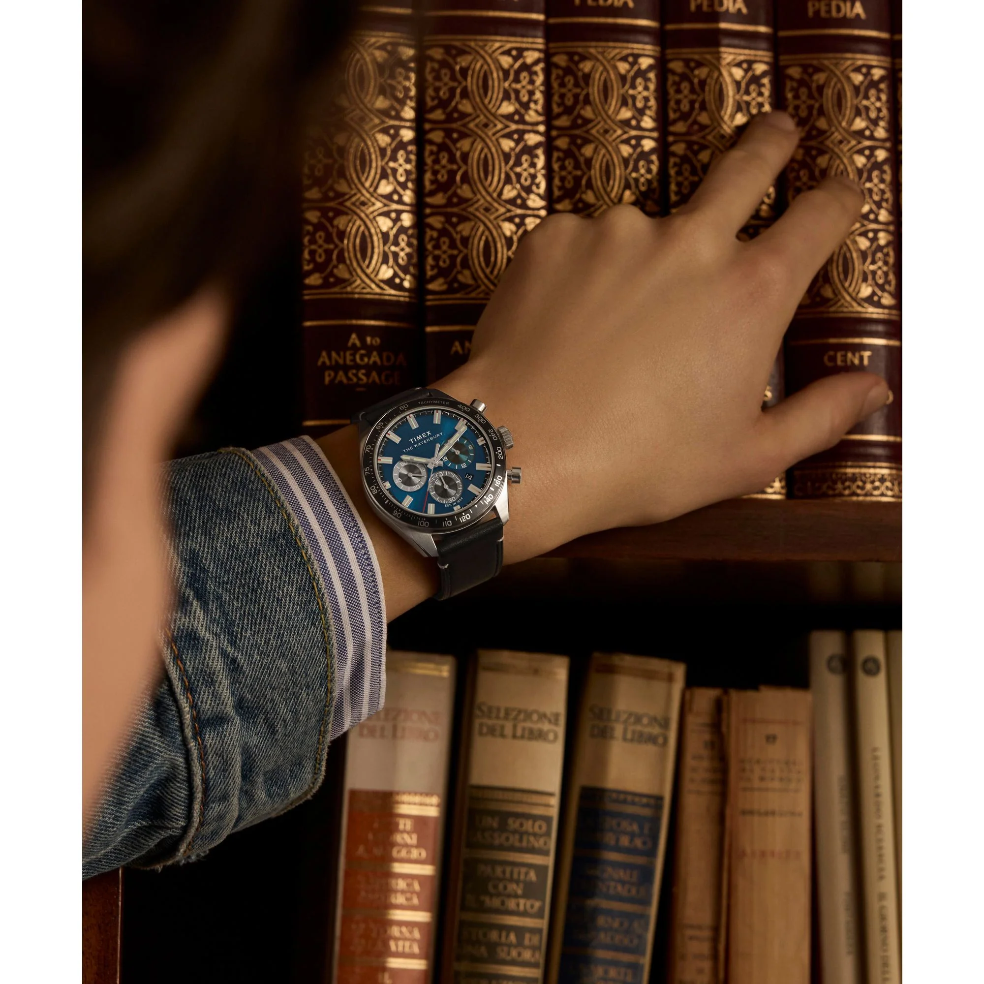 TIMEX Waterbury Traditional Blue Round Dial Analog Men's Watch - TW2Y18600IK - Image 8