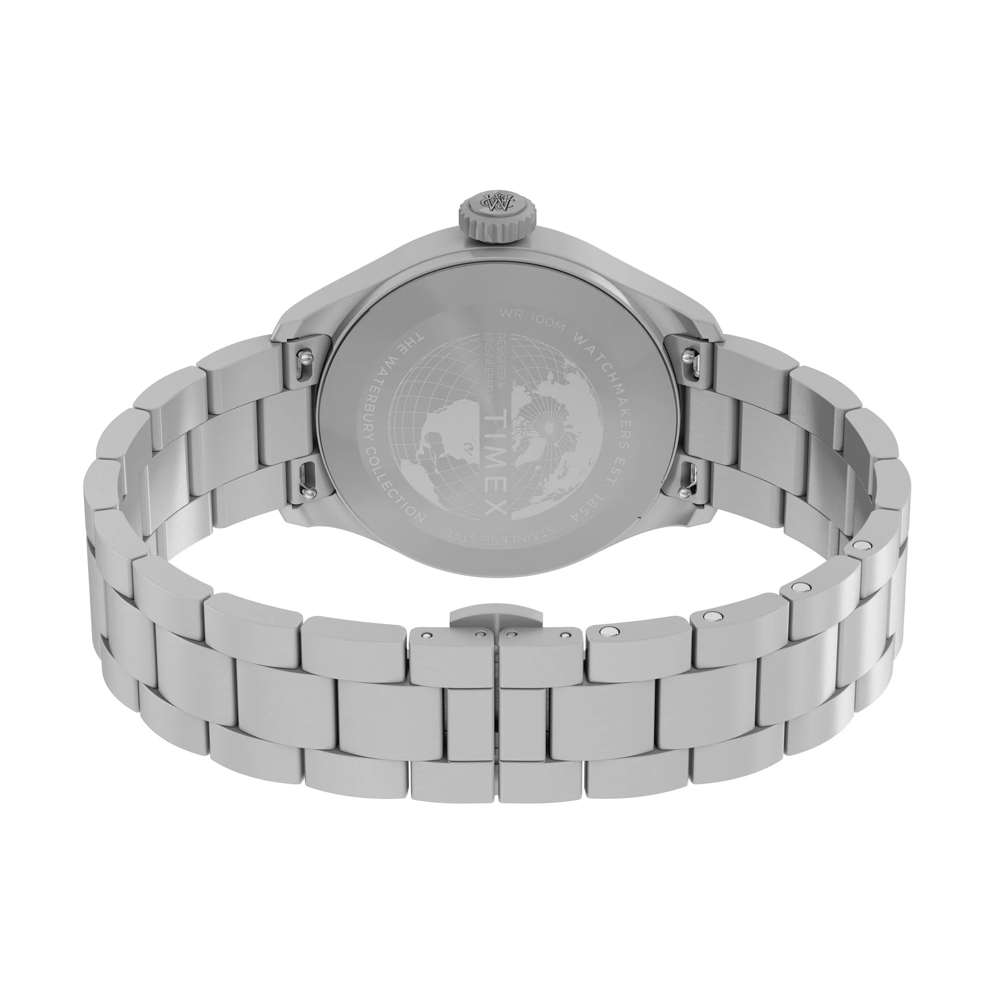 TIMEX Waterbury Traditional Silver Round Dial Analog Men's Watch - TW2Y18800UJ - Image 5