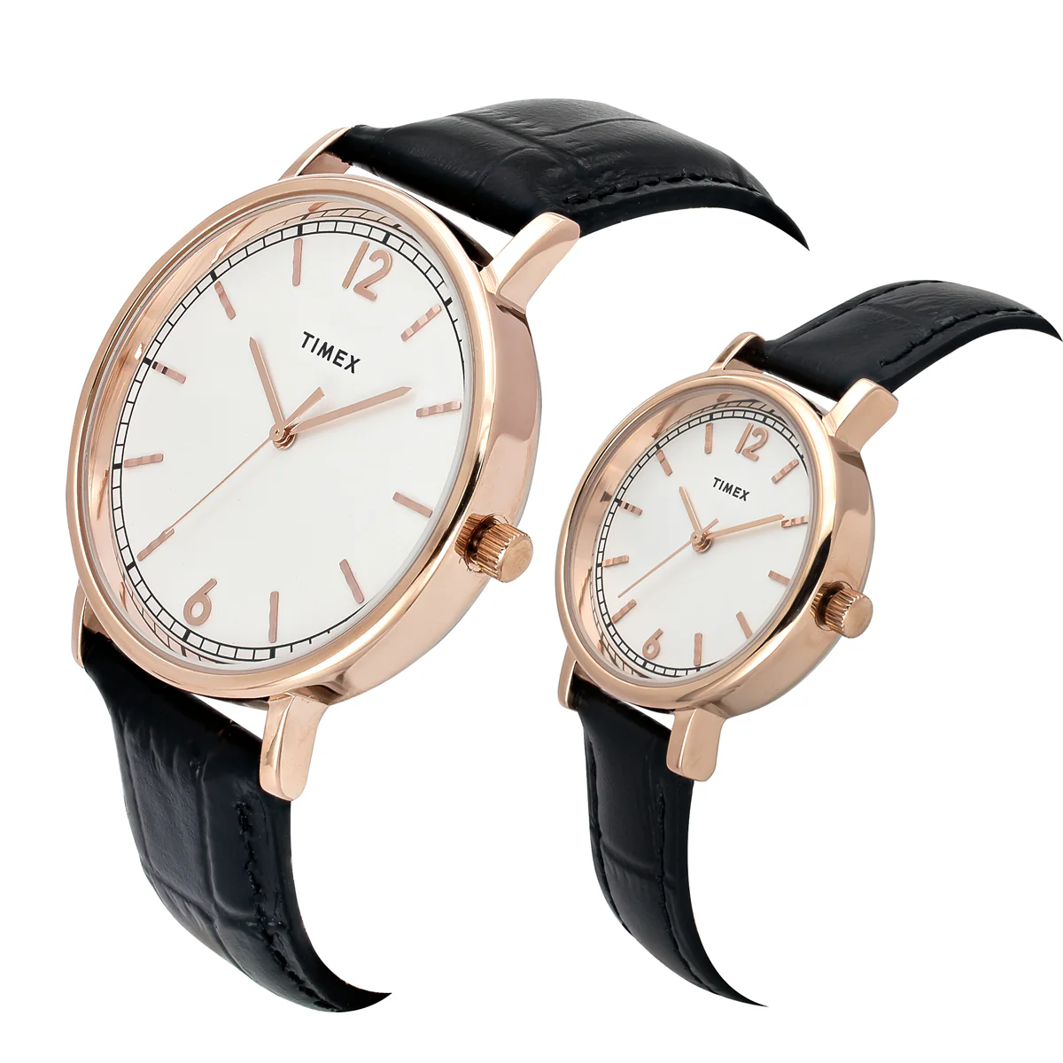 TIMEX White Round Dial Analog Pair's Watch - TW00PR336 - Image 2