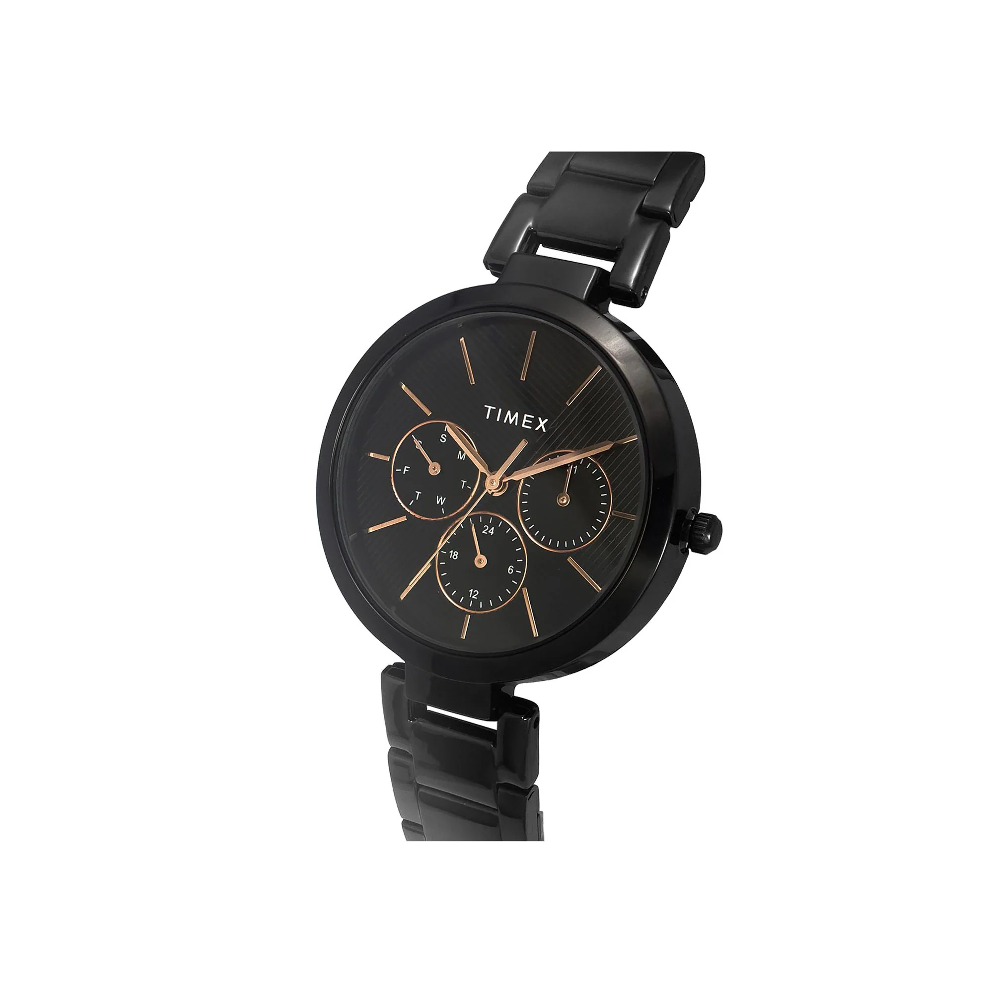 TIMEX Women Black Round Dial Analog Watch - TWEL107SMU10 - Image 2