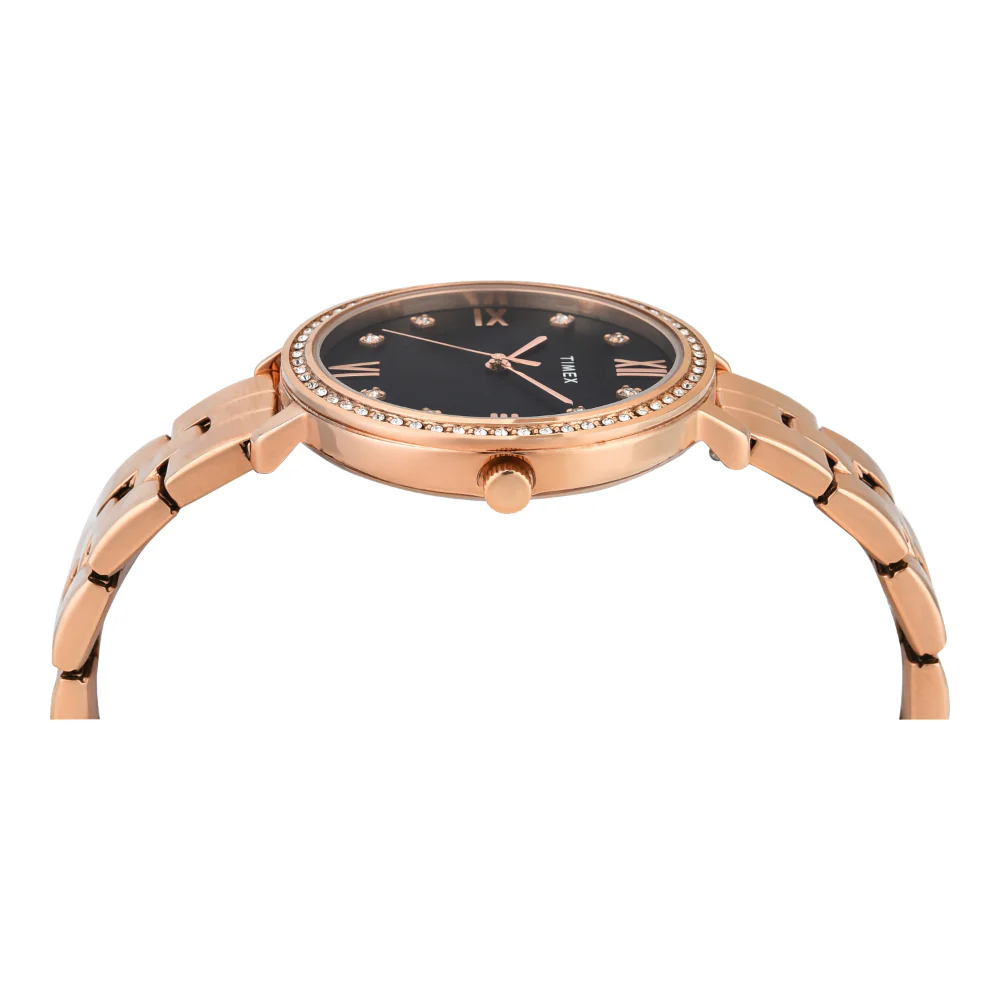 Timex Women Blue Round Analog Dial Watch- TWEL14709 - Image 5