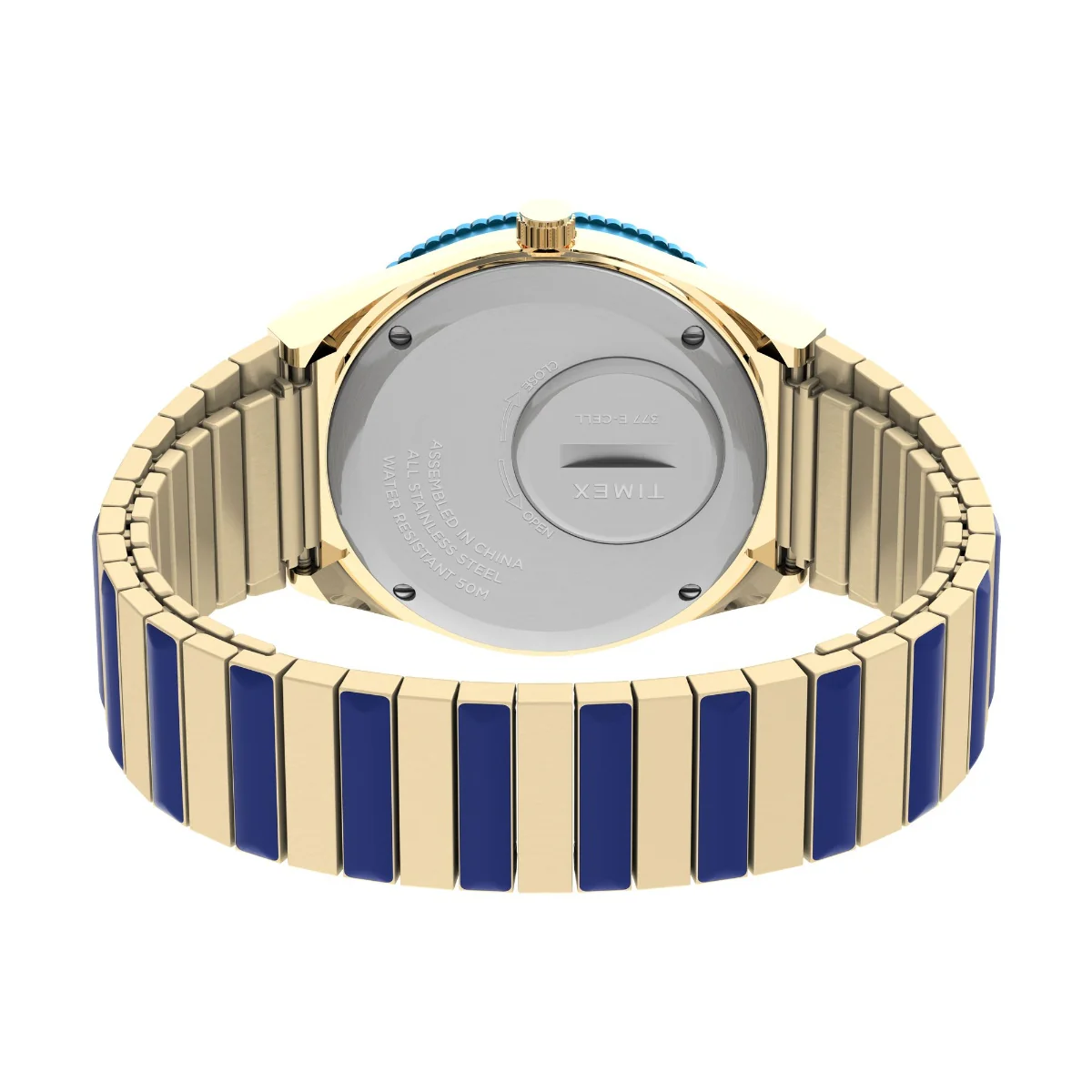 Q Timex Malibu 36mm Stainless Steel Expansion Band Watch - Image 2