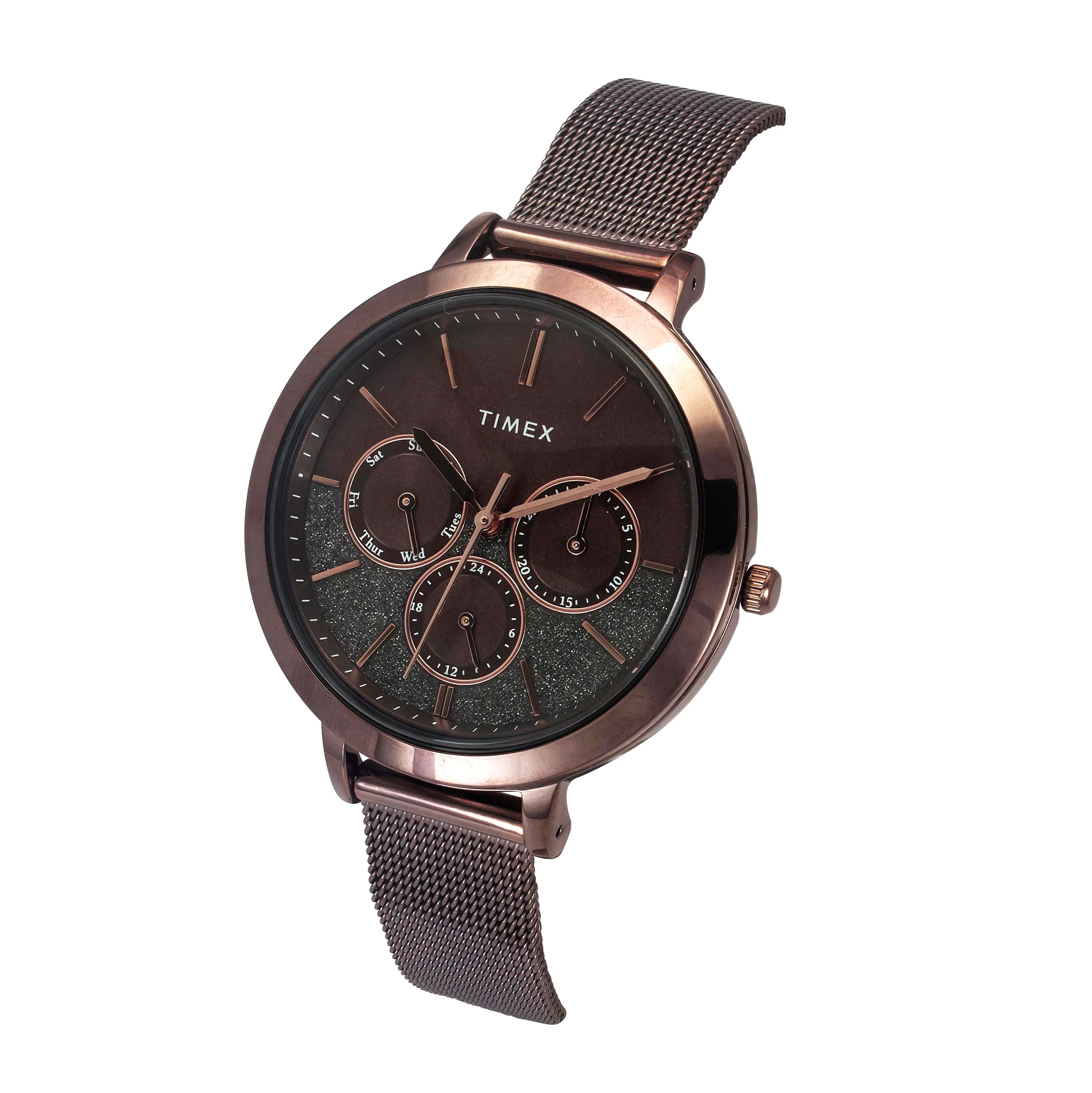 Timex Women Brown Round Dial Analog Watch - TWEL14507 - Image 2