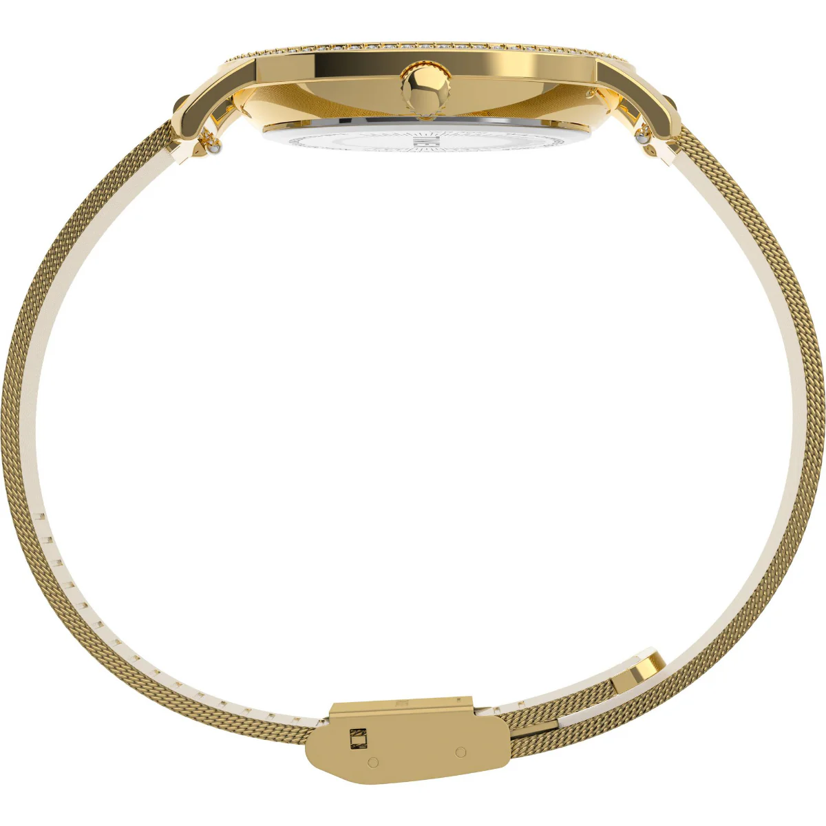 Timex Trend Women Gold-Tone Round Brass Dial Analog Watch - TW2V52200UJ - Image 2
