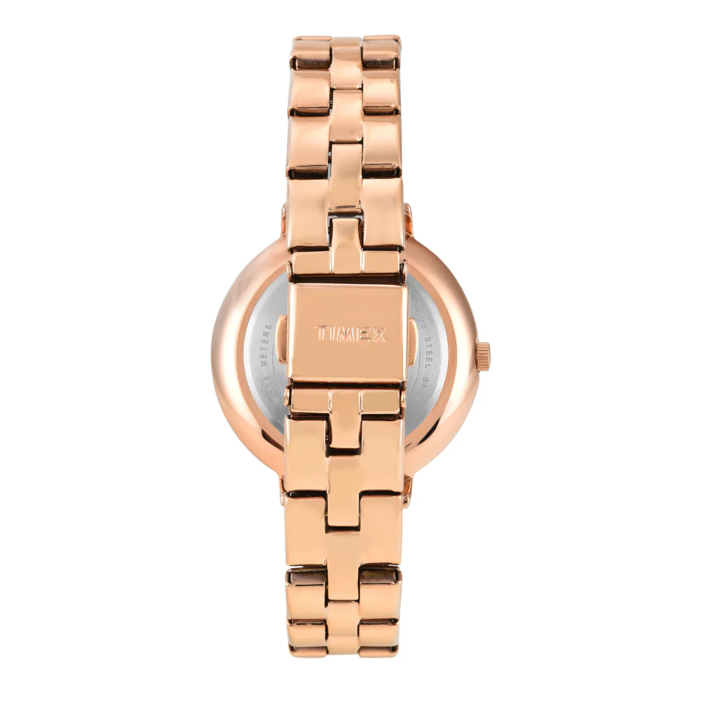 Timex Women Green Round Analog Dial Watch- TWEL14710 - Image 4