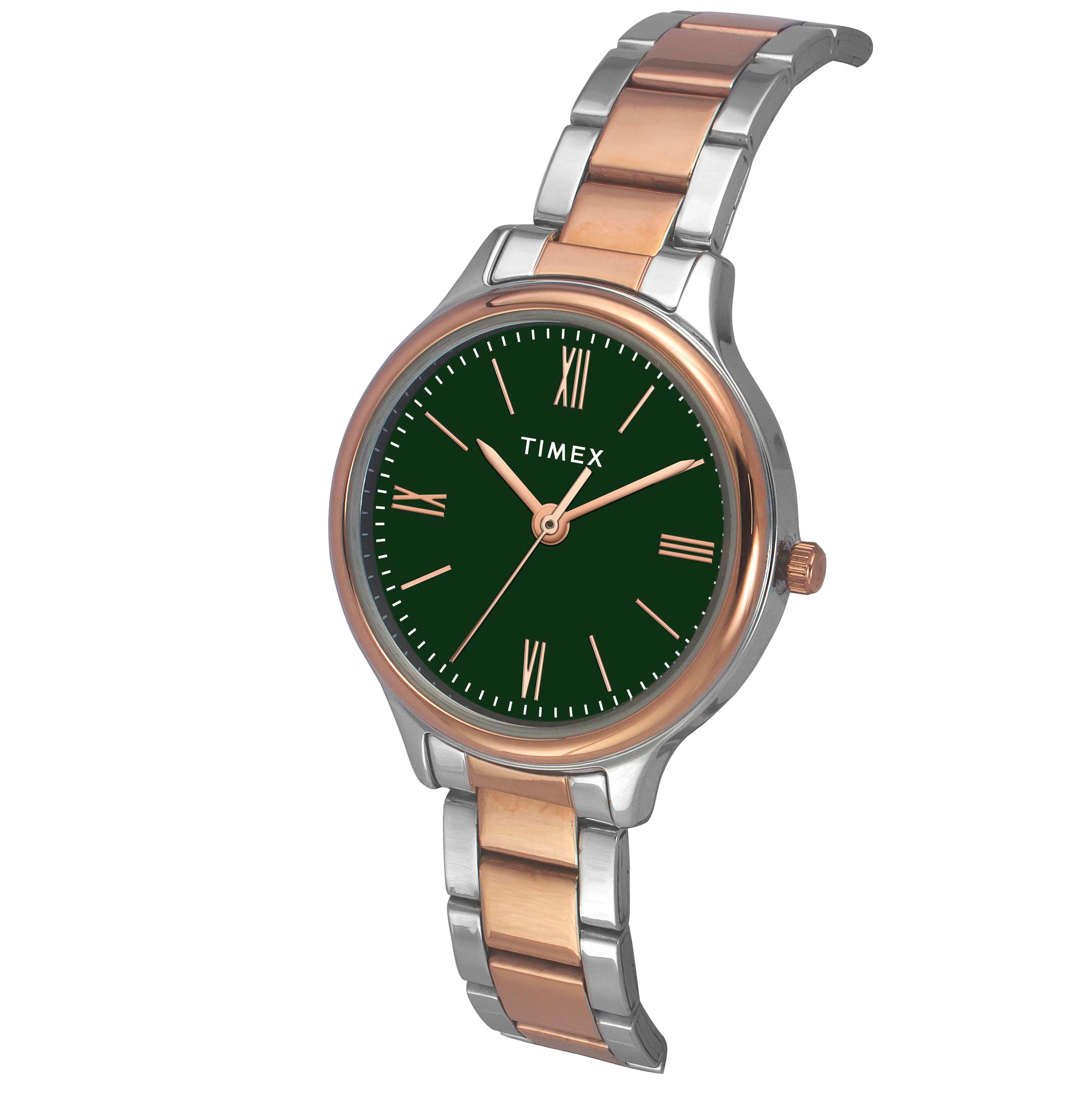 Timex Women Green Round Analog Watch- TWTL121SMU04 - Image 2