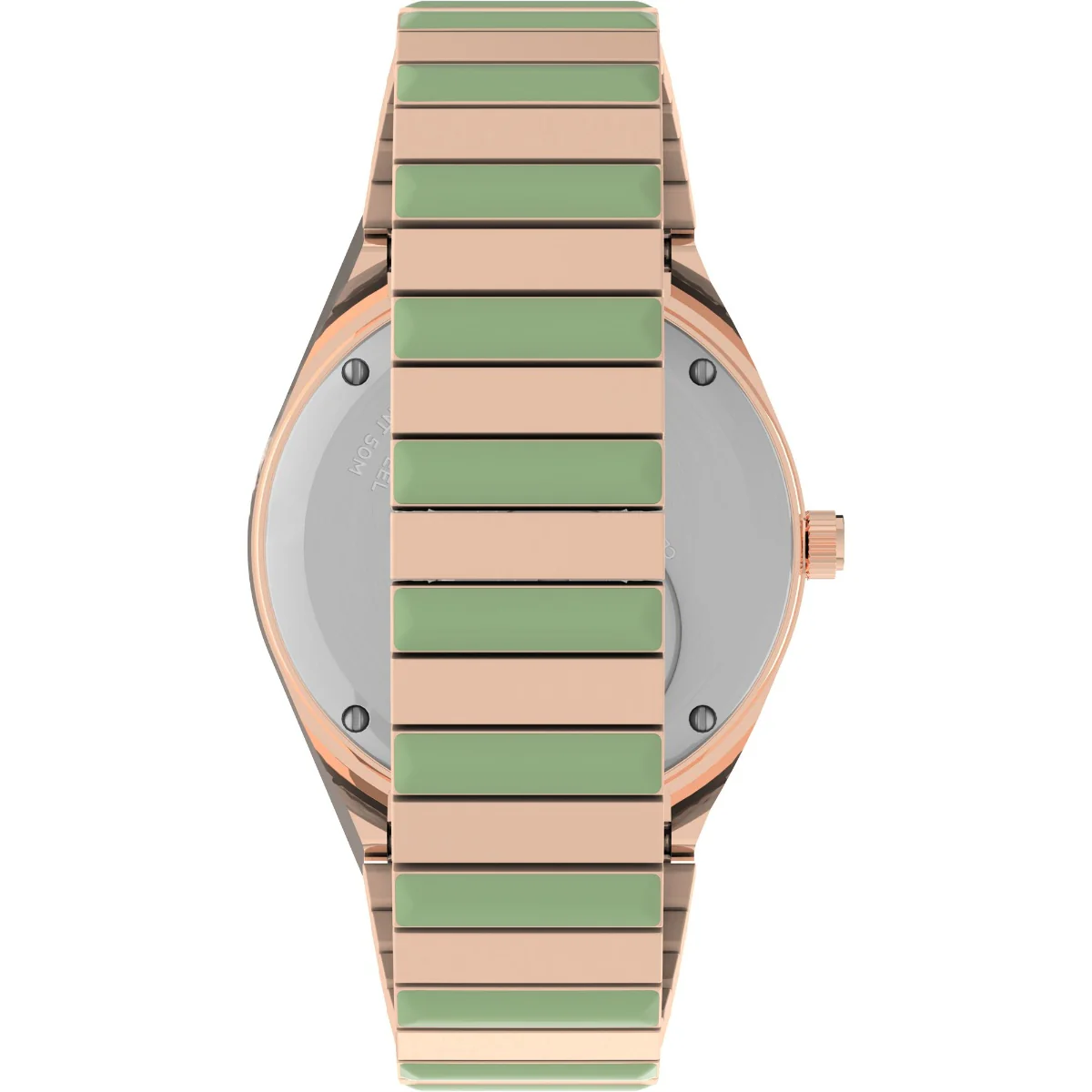 Q Timex Malibu 36mm Stainless Steel Expansion Band Watch - Image 2