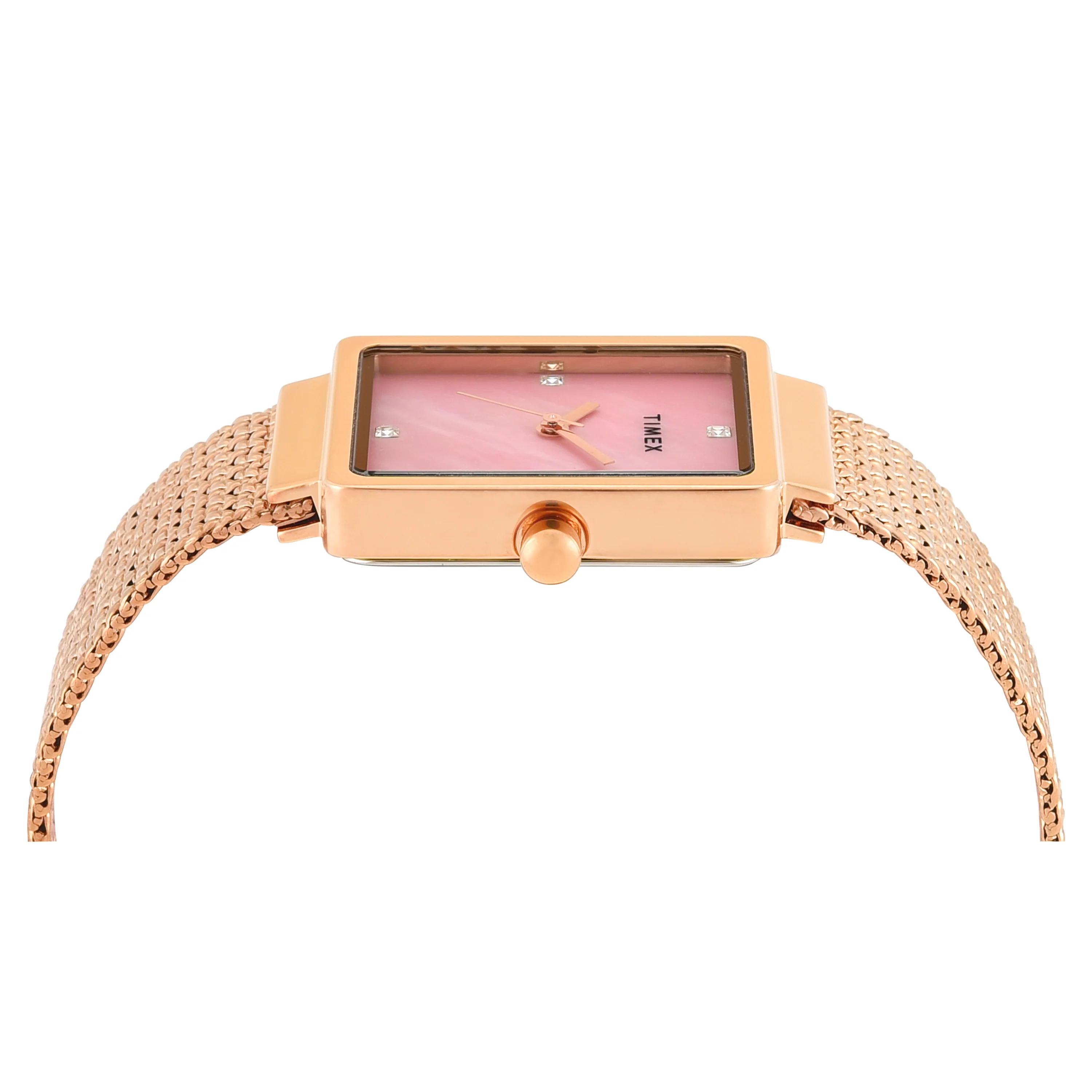 TIMEX Women Mother of Pearl Rectangle Dial Analog Watch - TWEL20704 - Image 4