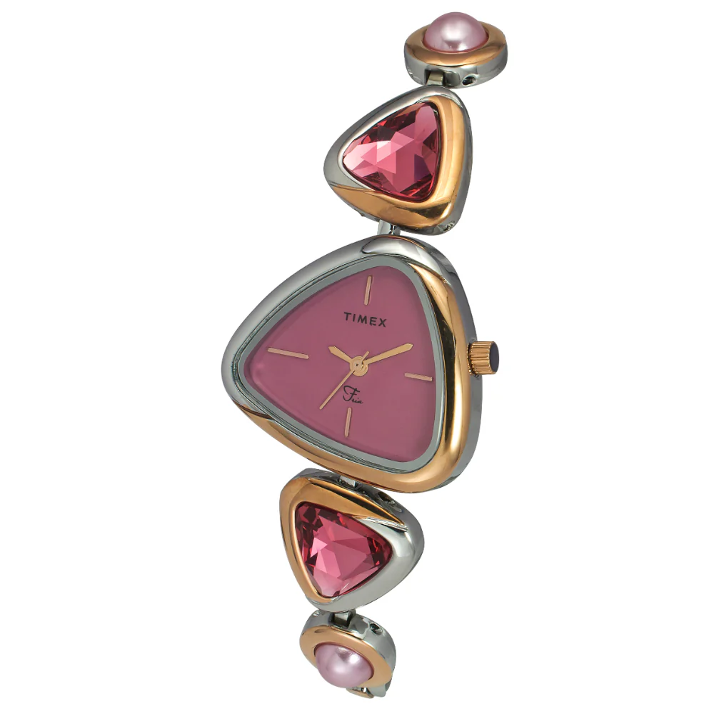Timex Fria Women Pink Triangle Analog Watch - TWEL17700 - Image 2