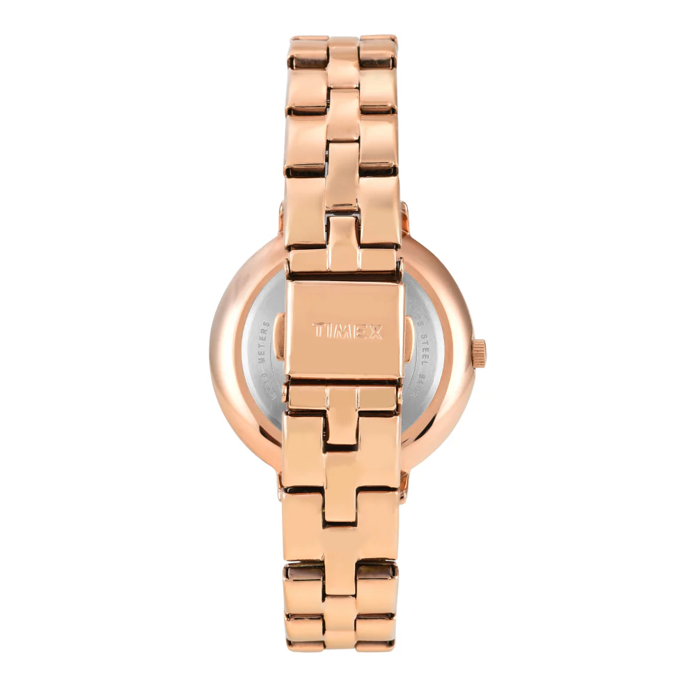 Timex Women Silver Round Analog Dial Watch- TWEL14711 - Image 4