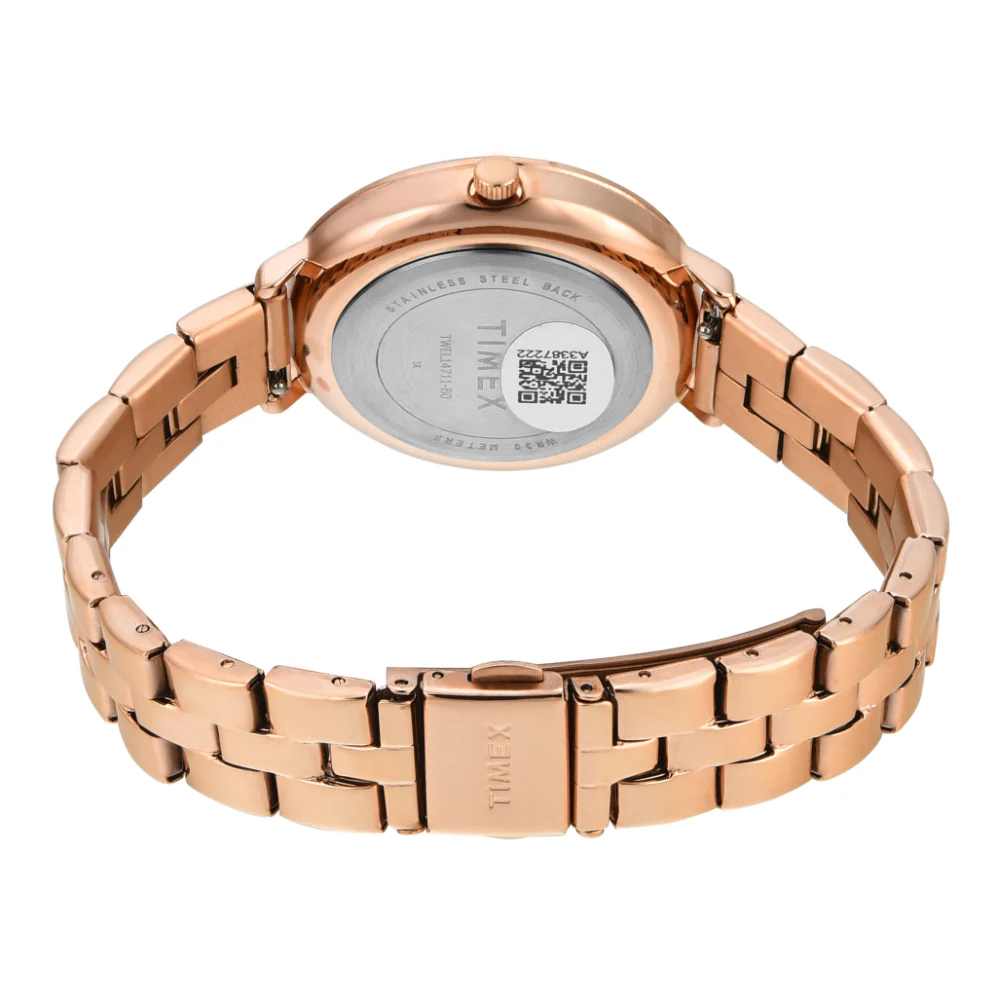 Timex Women Silver Round Analog Dial Watch- TWEL14711 - Image 6