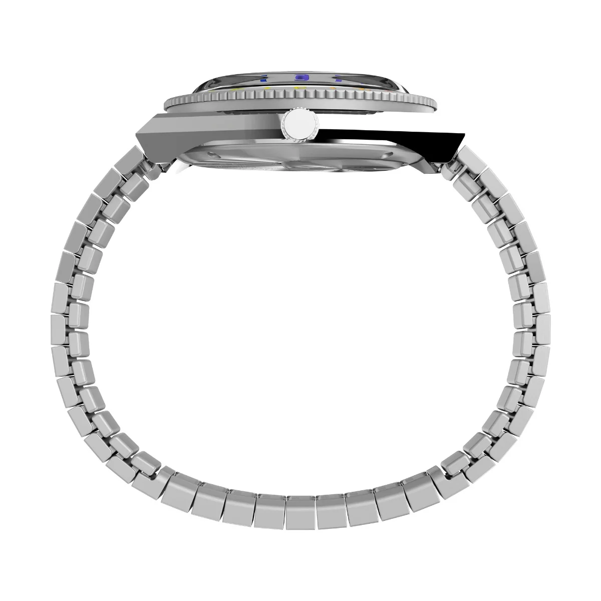Timex Women Silver-Tone Stainless Steel Round Dial Analog Watch-TW2V66000UJ - Image 2