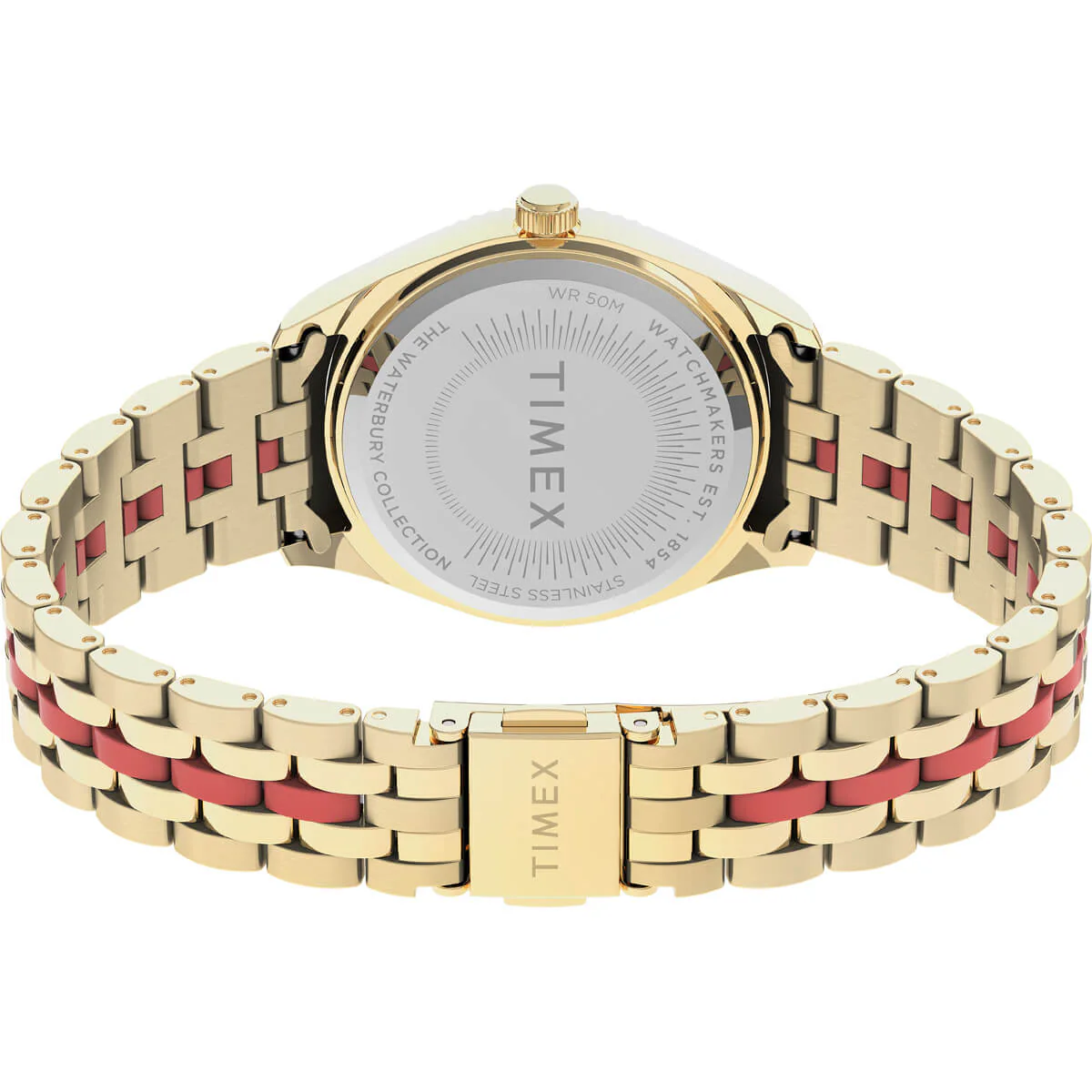 Timex 3 Hands Women's Analog Orange Dial Coloured Quartz Watch, Round Dial with 36 mm Case width - TW2U82700UJ - Image 2