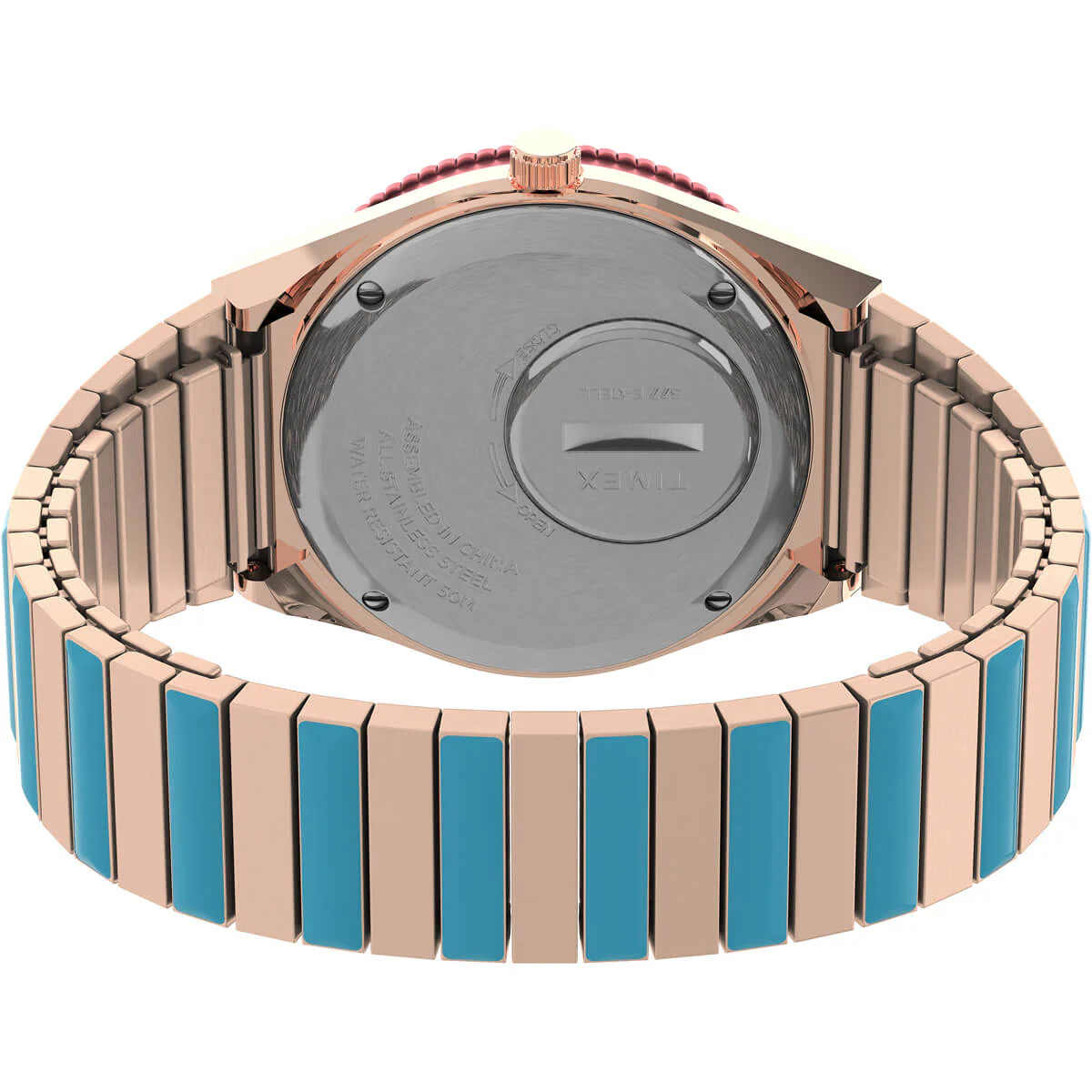 Q Timex Malibu 36mm Stainless Steel Expansion Band Watch - Image 5