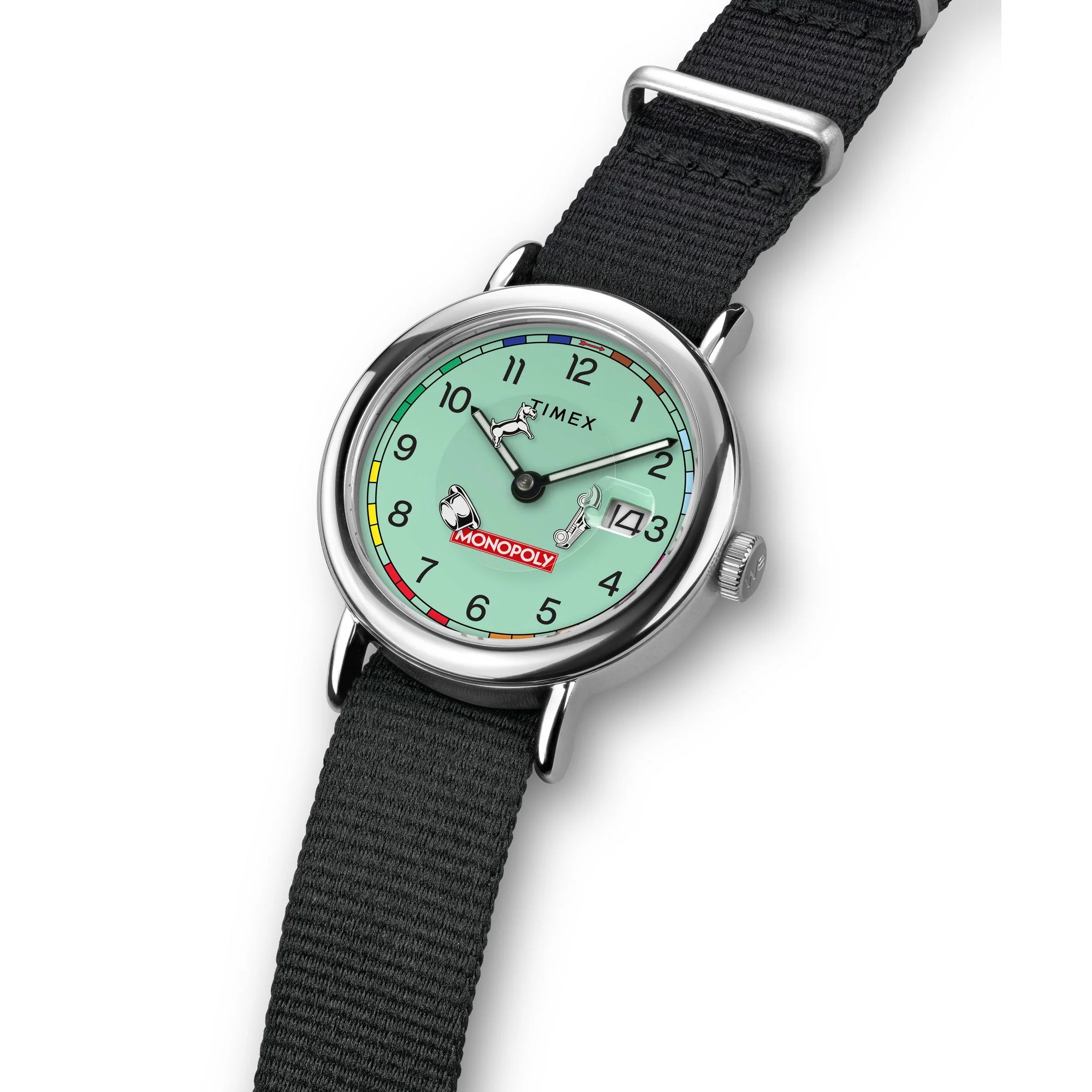 Timex x Monopoly Weekender 37mm Fabric Strap Watch - Image 2