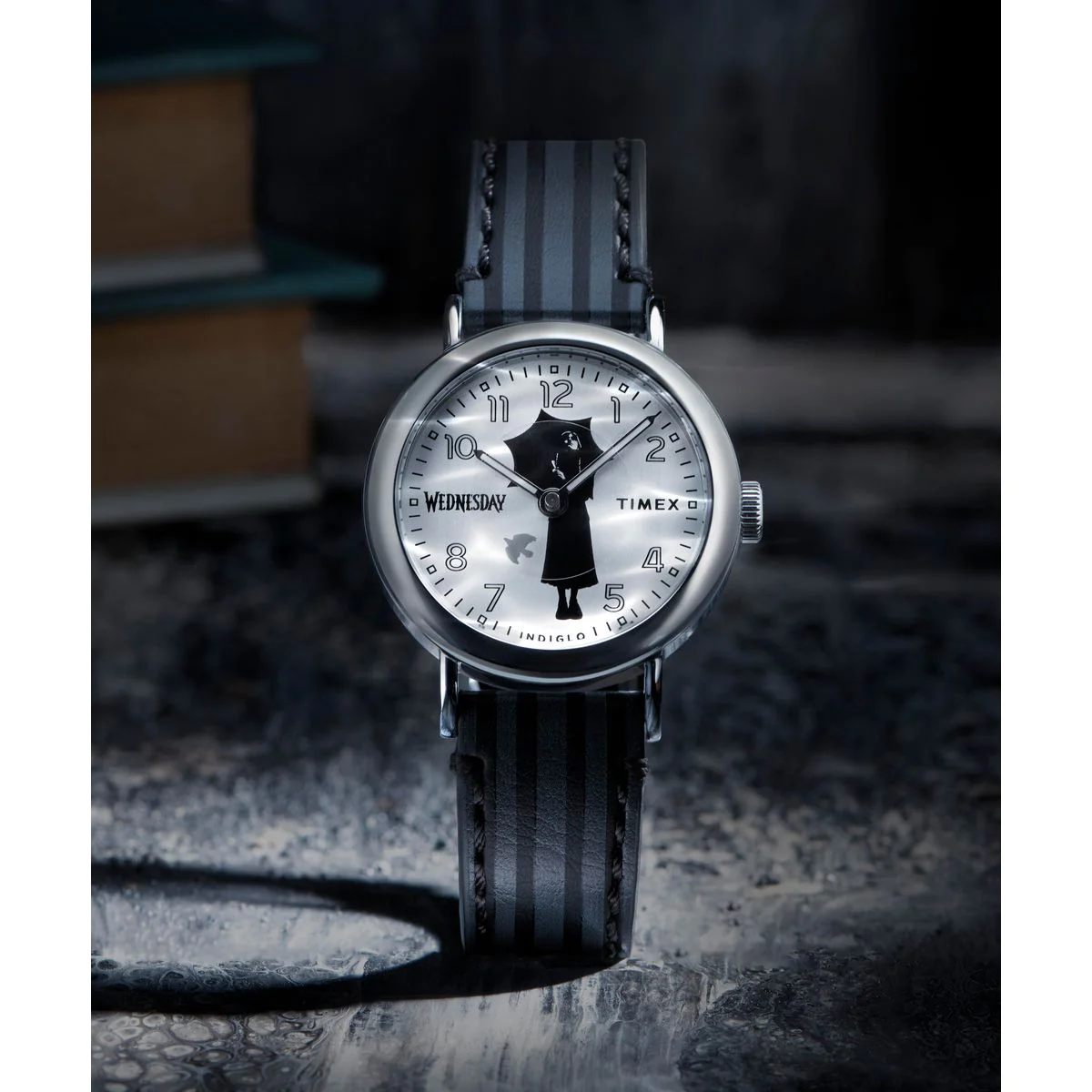 Timex x Wednesday Weekender 37mm Leather Strap Watch - TW2Y19400X6 - Image 6