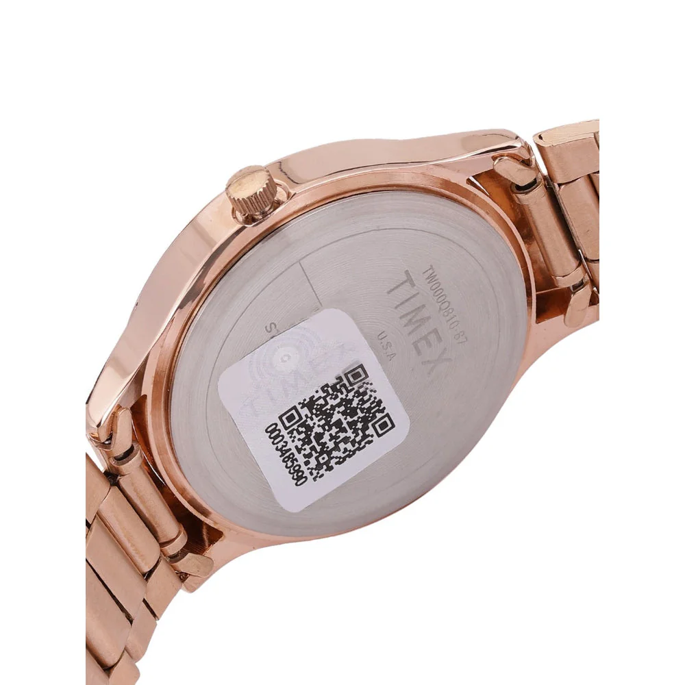 Timex Fashion Women's Rose Gold Dial Round Case Multifunction Function Watch -TW000Q810 - Image 8