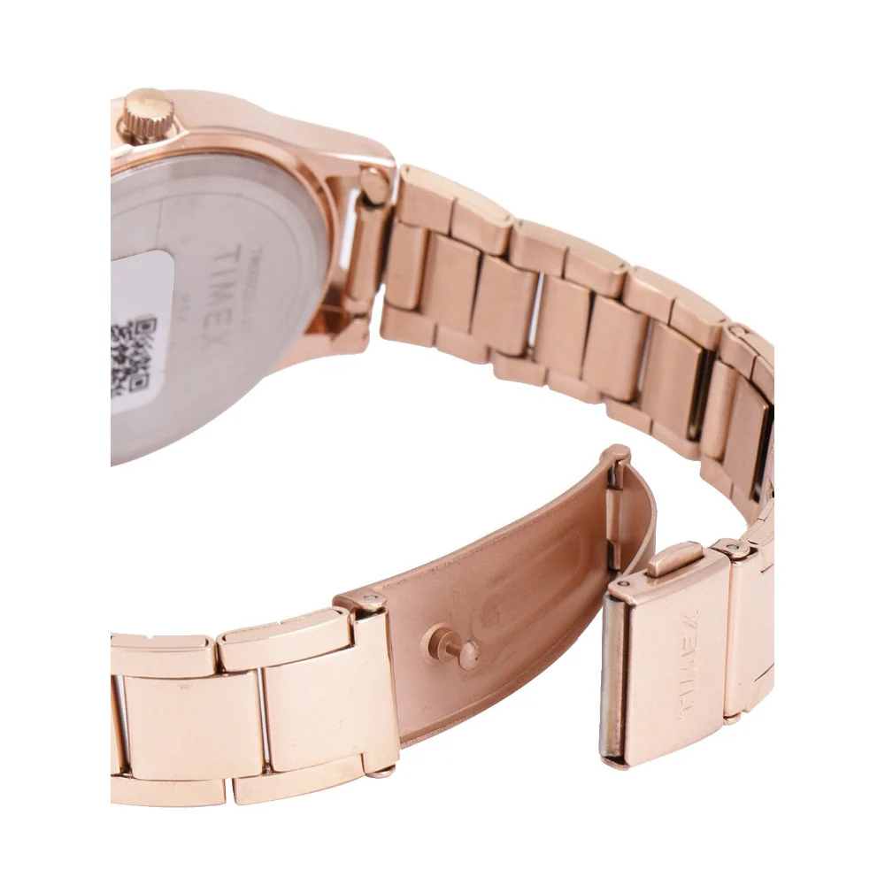 Timex Fashion Women's Rose Gold Dial Round Case Multifunction Function Watch -TW000Q810 - Image 9