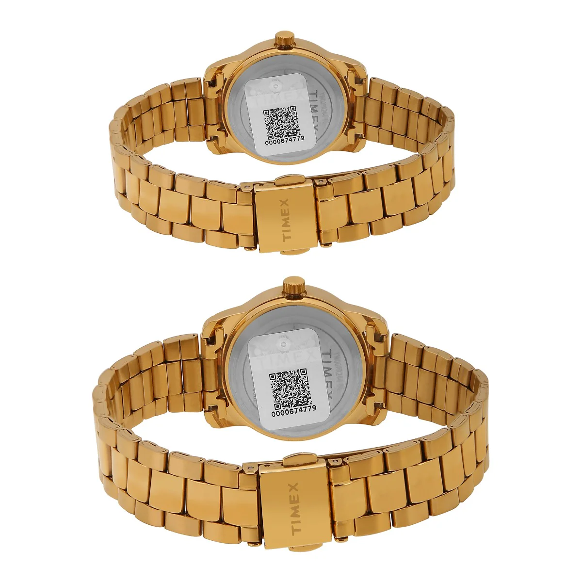 Timex Classics Pairs Champagne Dial Round Case Day Date/3 Hands Function Watch -TW00PR244 - Image 4