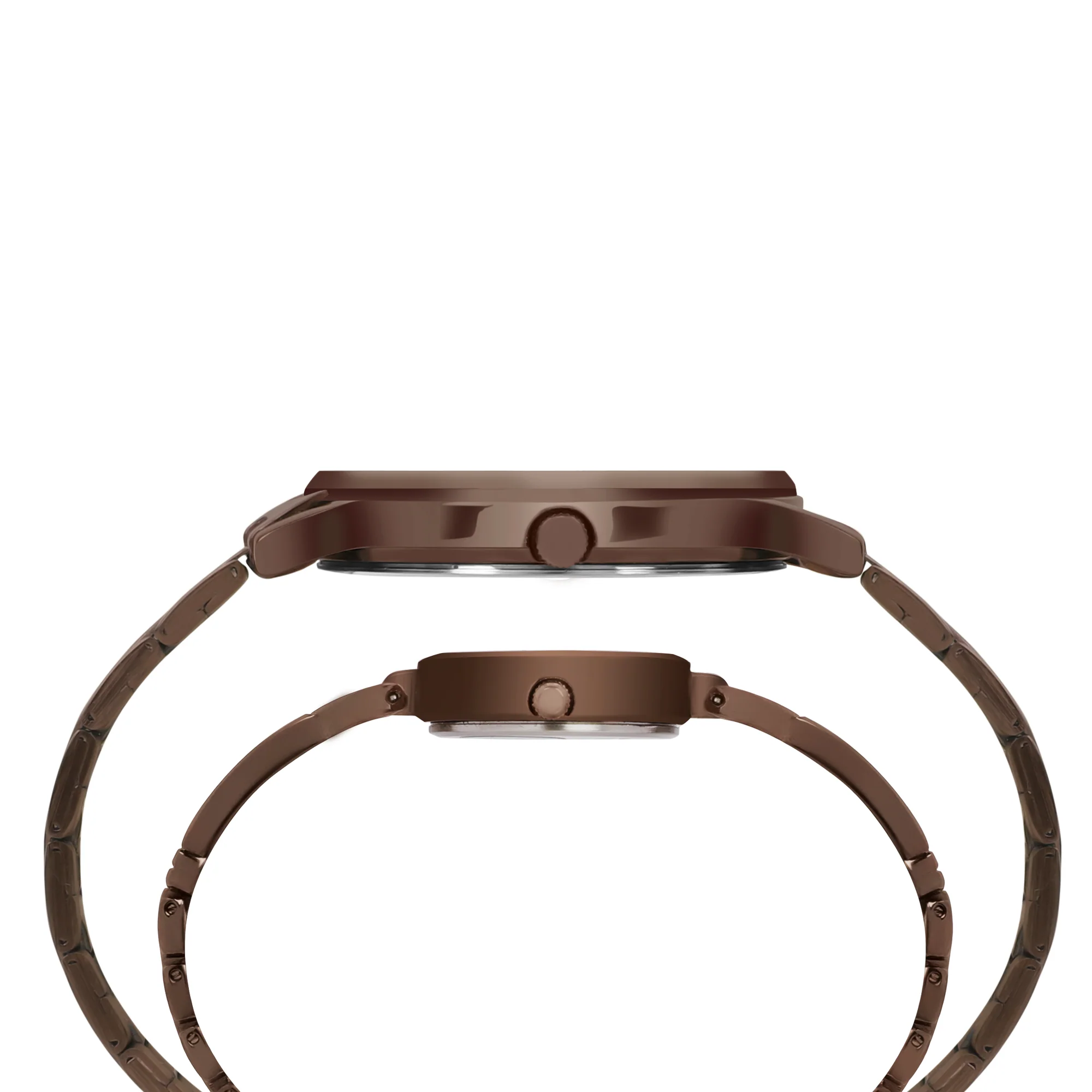Timex Classics Pairs Rose Gold Dial Round Case Day Date/3 Hands Function Watch -TW00PR265 - Image 5