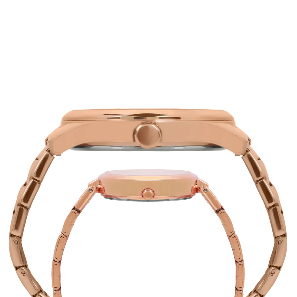 Timex Empera Pairs Rose Gold Dial Round Case Multifunction Function Watch -TW00PR266 - Image 3