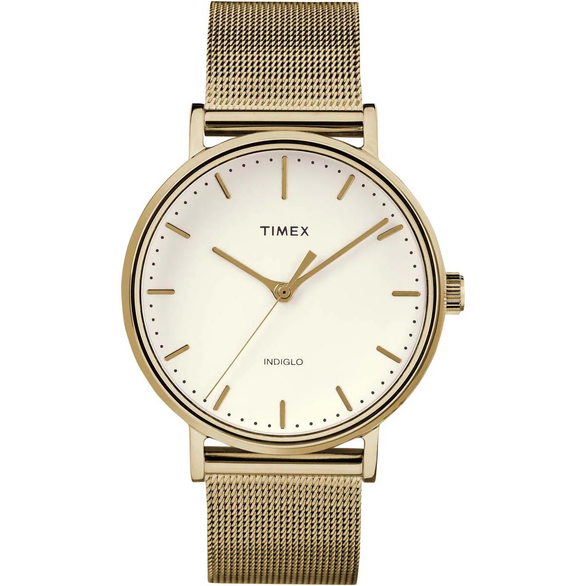 Timex Global Women's Gold-Tone Dial  Case Stainless-Steel-Mesh-Bracelet Function Watch -TW2R26500 - Image 4