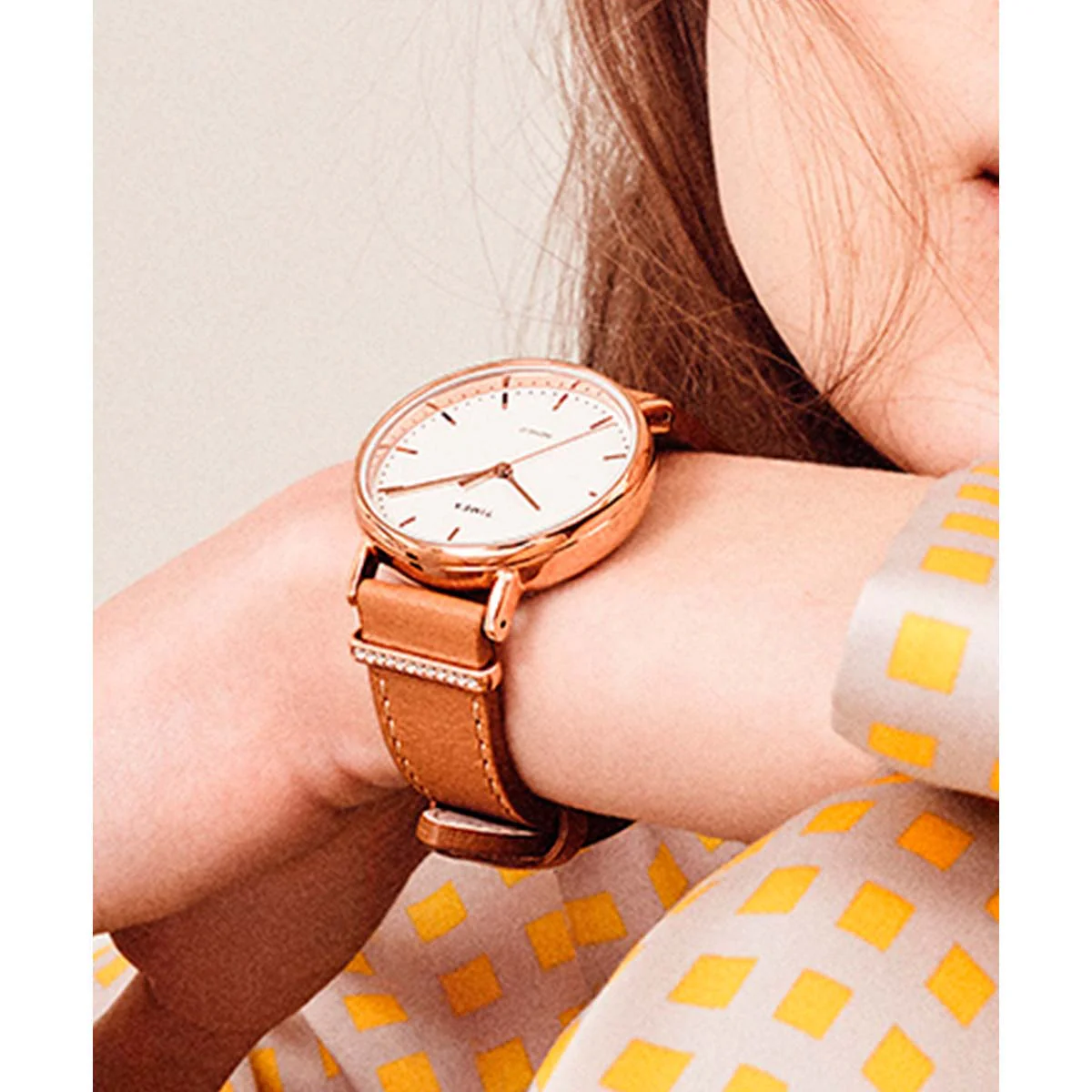 Timex Global Women's Rose Gold-Tone Dial  Case Designed-with-Crystals Function Watch -TW2R70200 - Image 5
