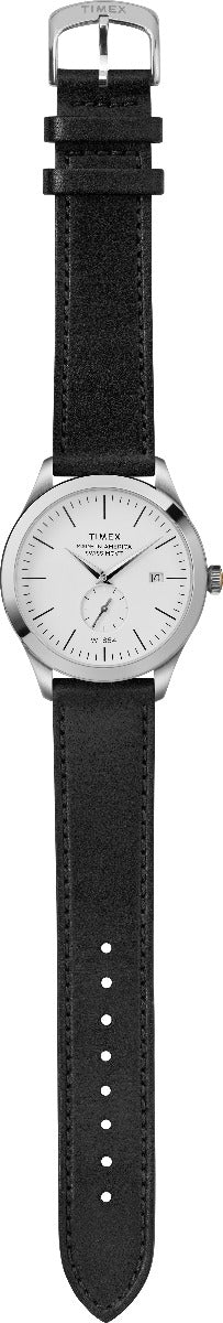 Timex American Documents Men's Swiss Quartz Analog Stainless Steel Dial Round Case Leather-Strap Function Watch -TW2R82700 - Image 5