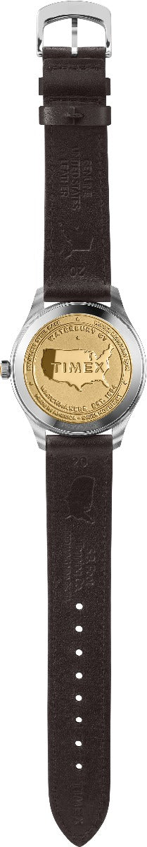 Timex American Documents Men's Swiss Quartz Analog Gunmetal Dial Round Case Leather-Strap Function Watch -TW2R83000 - Image 10