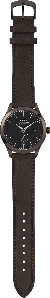 Timex American Documents Men's Swiss Quartz Analog Gunmetal Dial Round Case Leather-Strap Function Watch -TW2R83000 - Image 11
