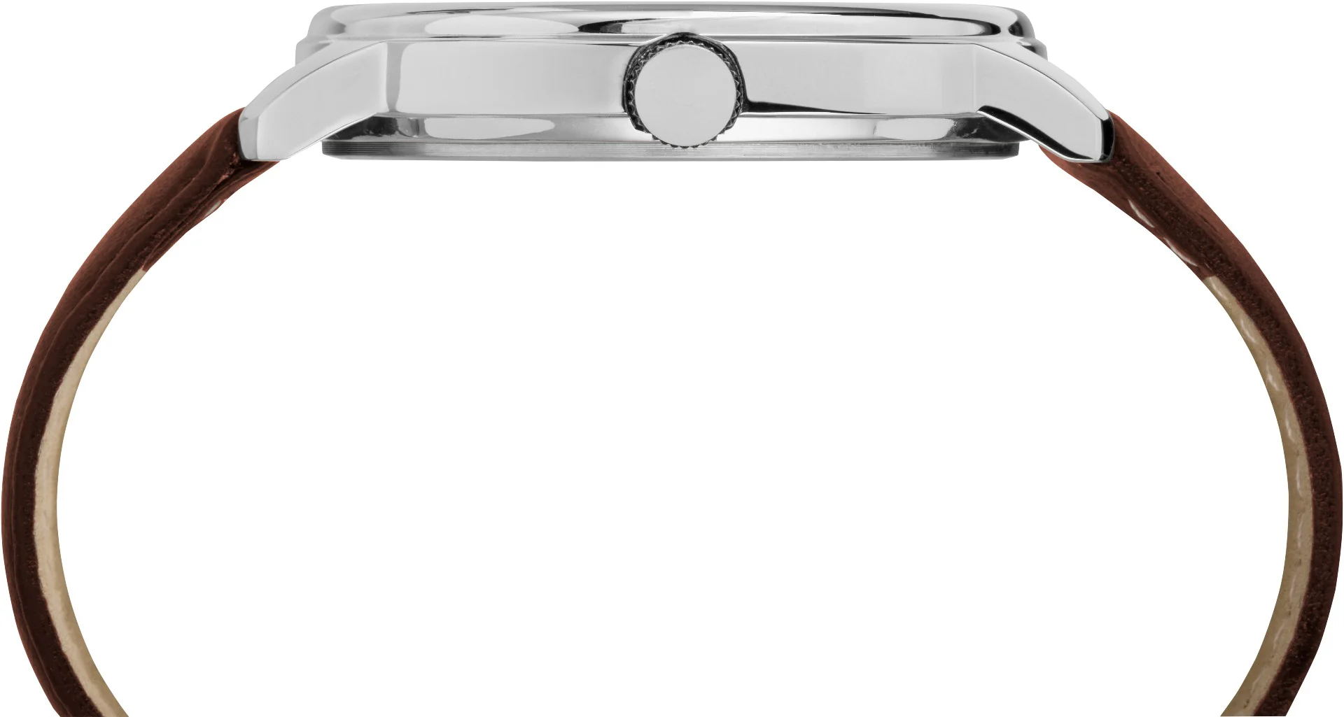 Timex Main Street Men's Quartz Analog Silver-Tone Dial Round Case Leather-Strap Function Watch -TW2R85700 - Image 2