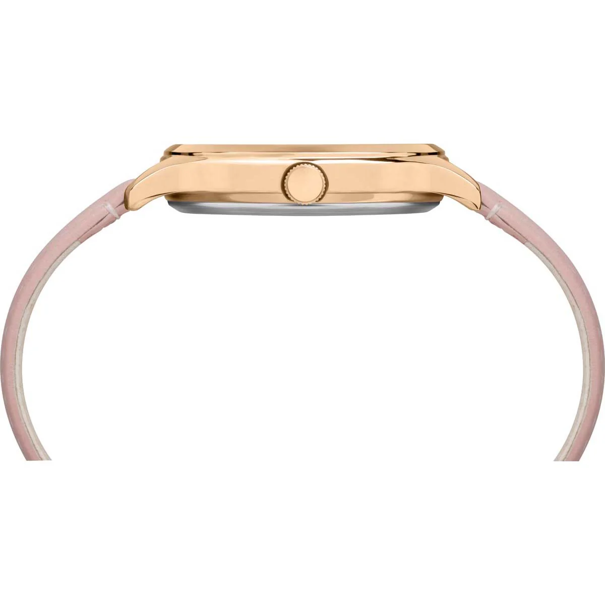 Timex Global Women's Rose Gold-Tone Dial  Case Leather-Strap Function Watch -TW2R87700 - Image 5