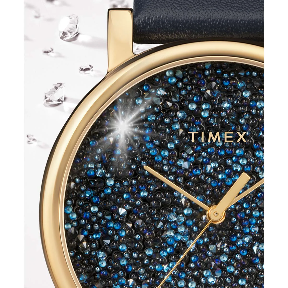 Timex Global Women's Gold-Tone Dial  Case Leather-Strap Function Watch -TW2R98100 - Image 8